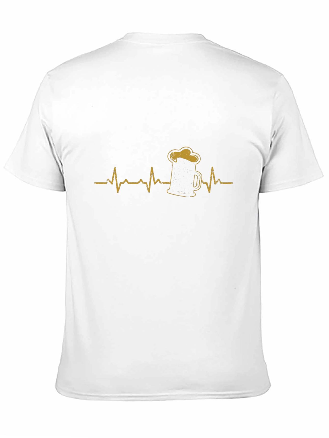 Beer Heartbeat Graphic Tee - Soft Cotton Blend