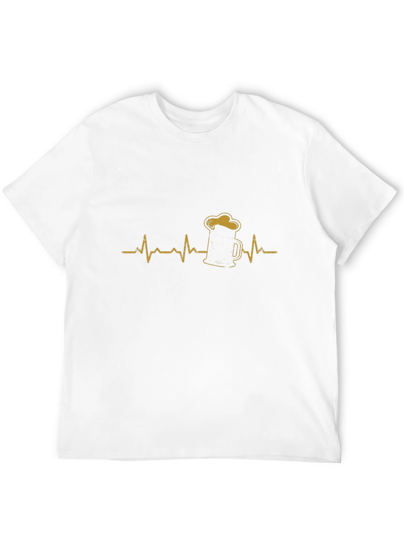 Beer Heartbeat Graphic Tee - Soft Cotton Blend