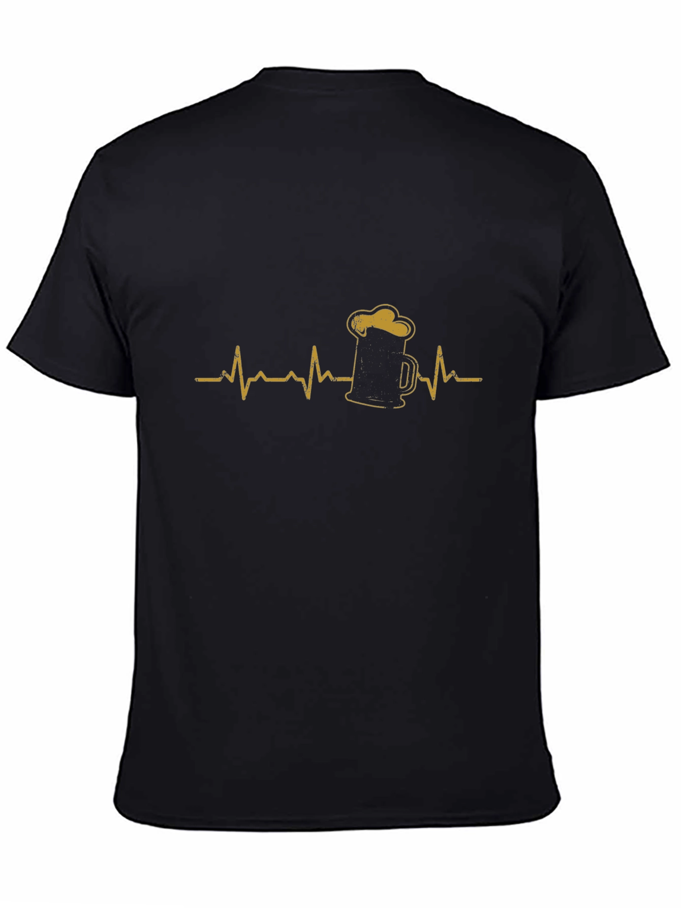 Beer Heartbeat Graphic Tee - Soft Cotton Blend