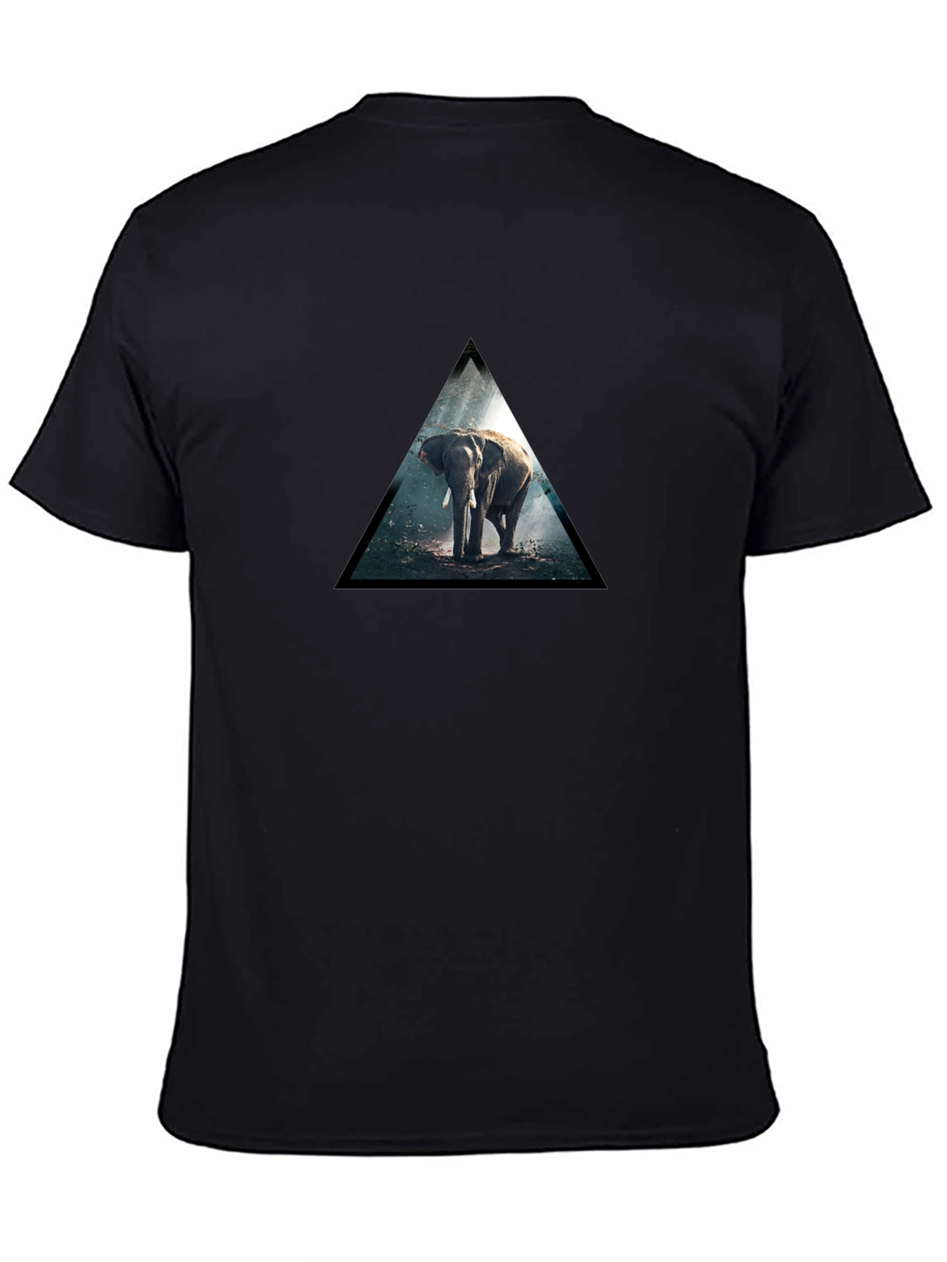 Elephant Triangle Black T-Shirt
