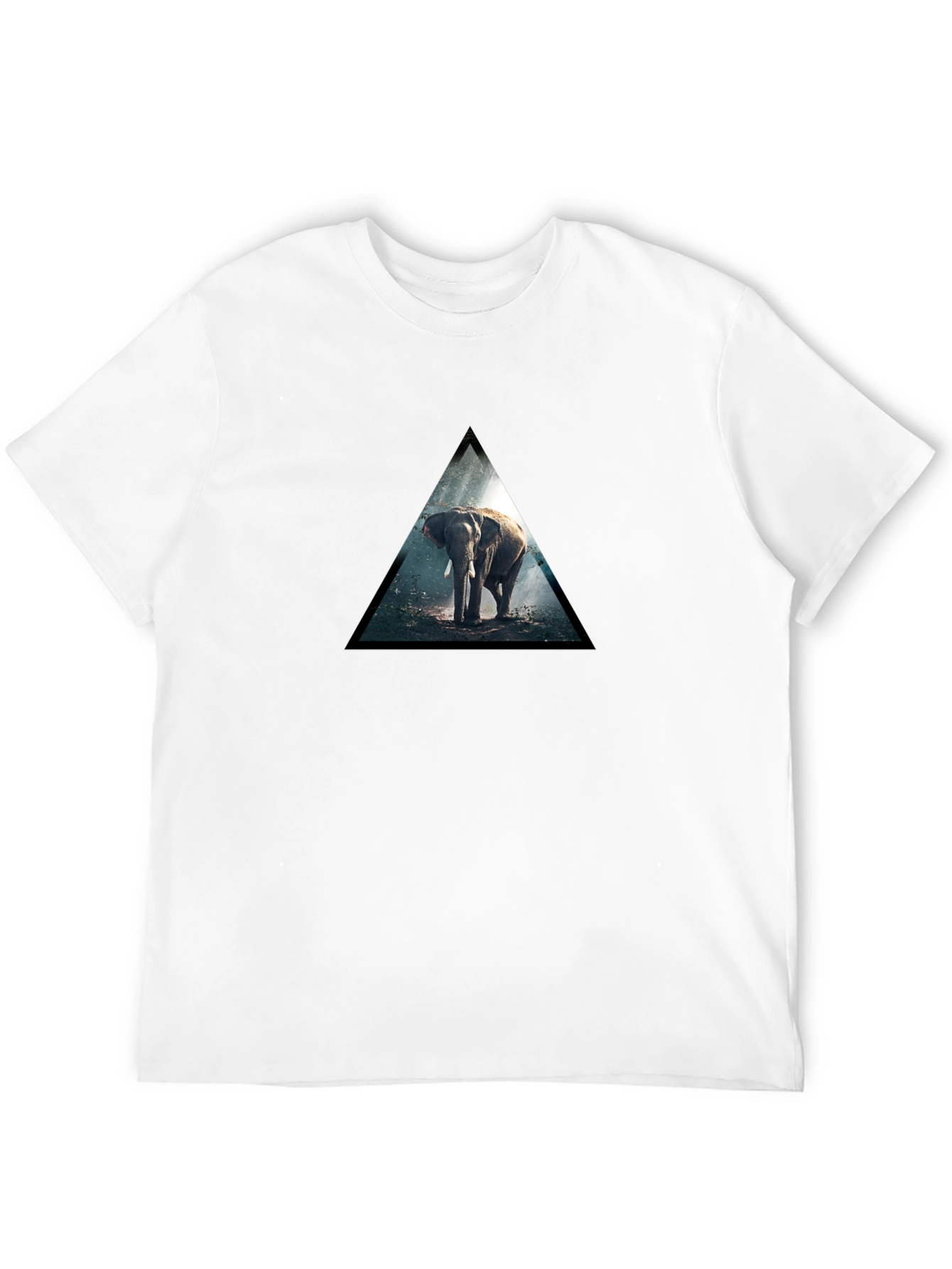Elephant Triangle Black T-Shirt