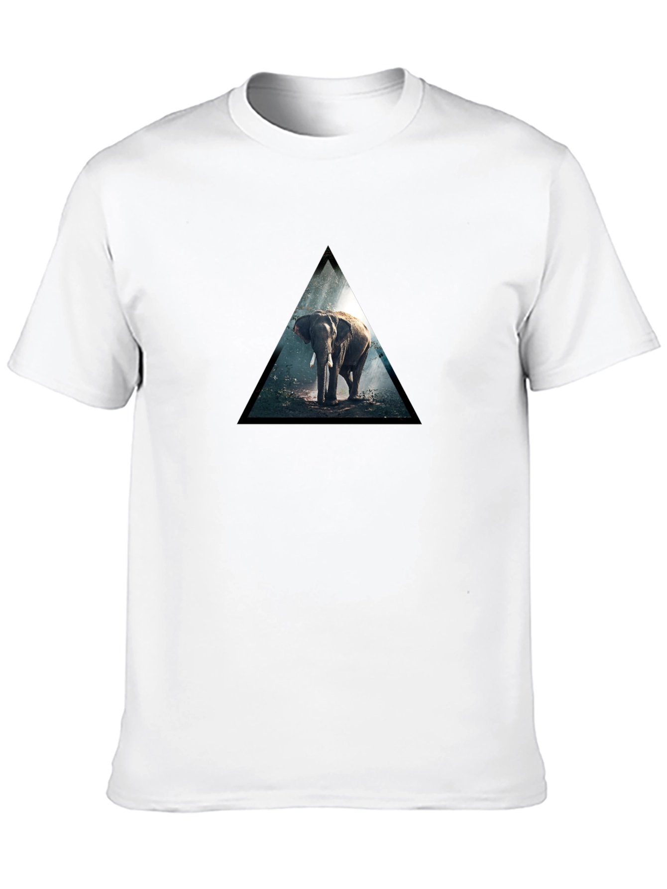 Elephant Triangle Black T-Shirt