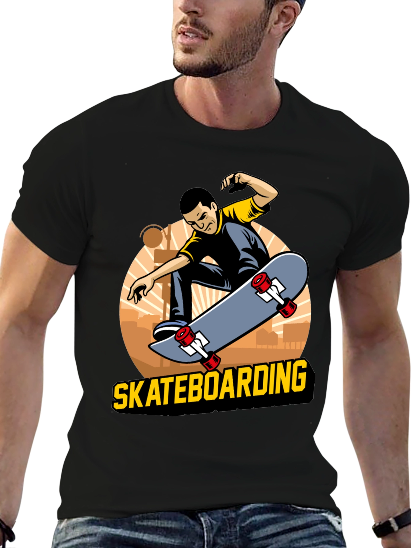 Skateboarding T-Shirt - Cool Graphic Tee