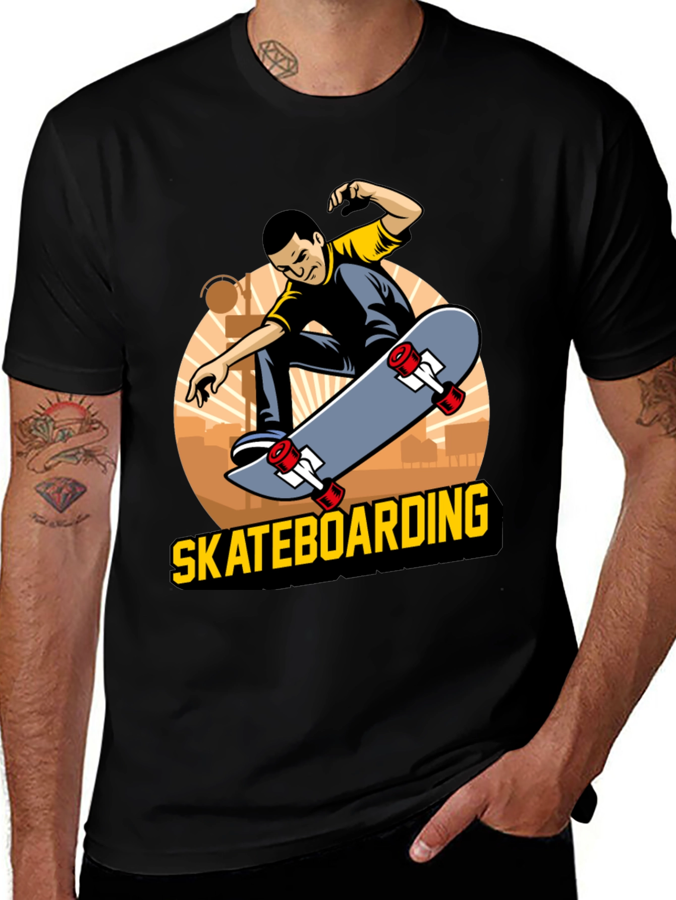Skateboarding T-Shirt - Cool Graphic Tee