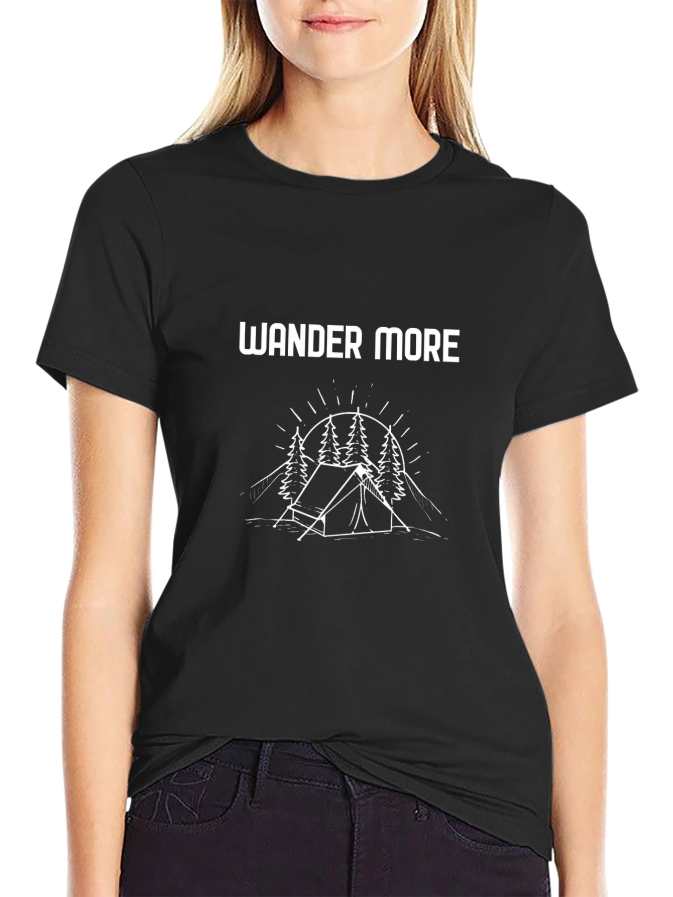 Wander More Camping Graphic Tee