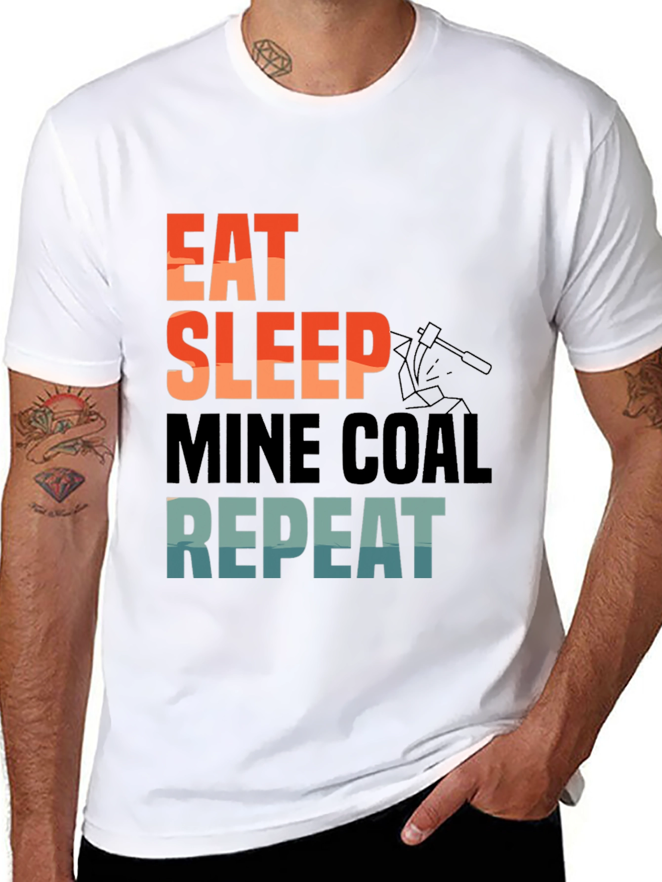 Eat Sleep Mine Coal Repeat T-Shirt