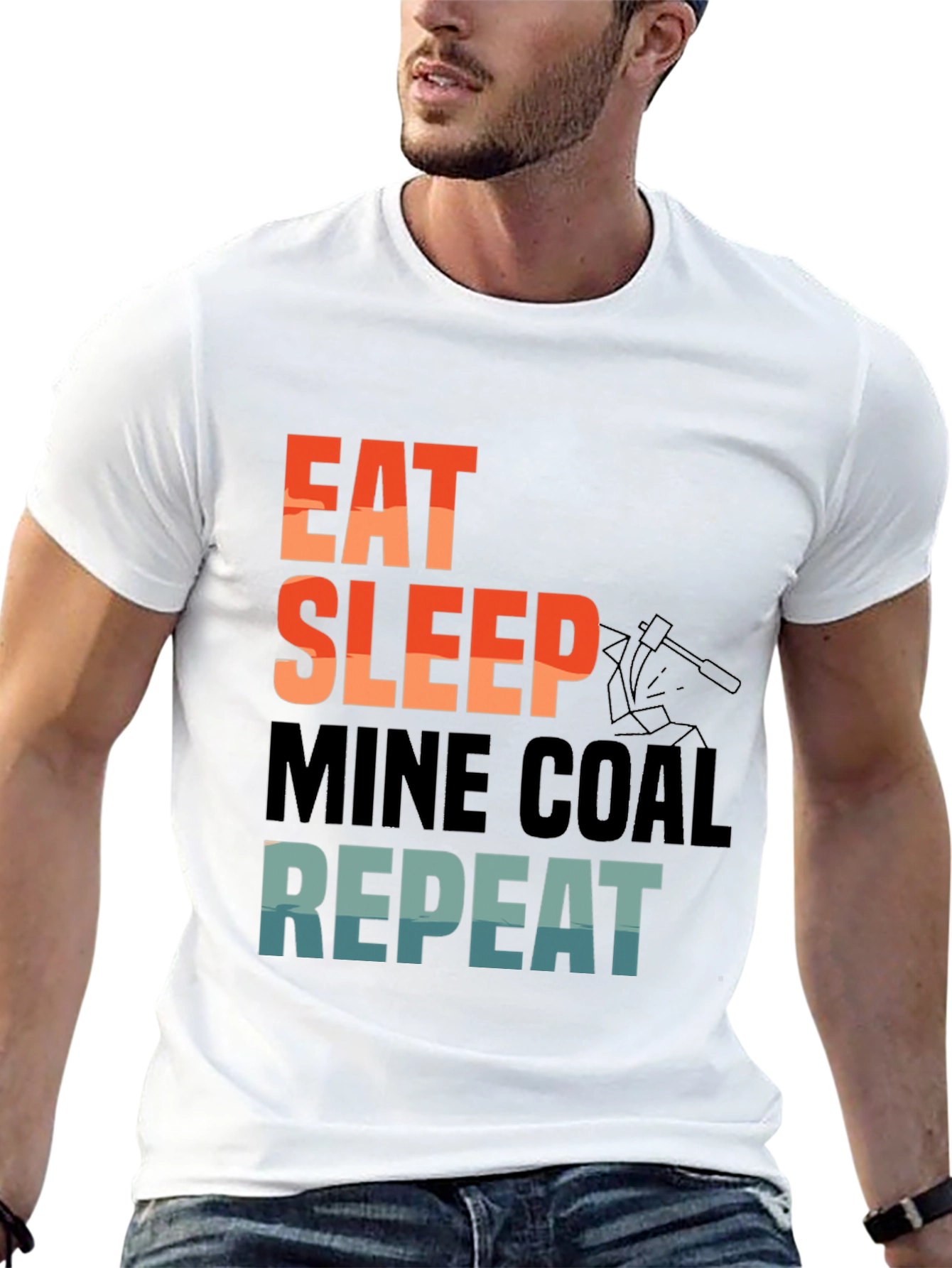 Eat Sleep Mine Coal Repeat T-Shirt