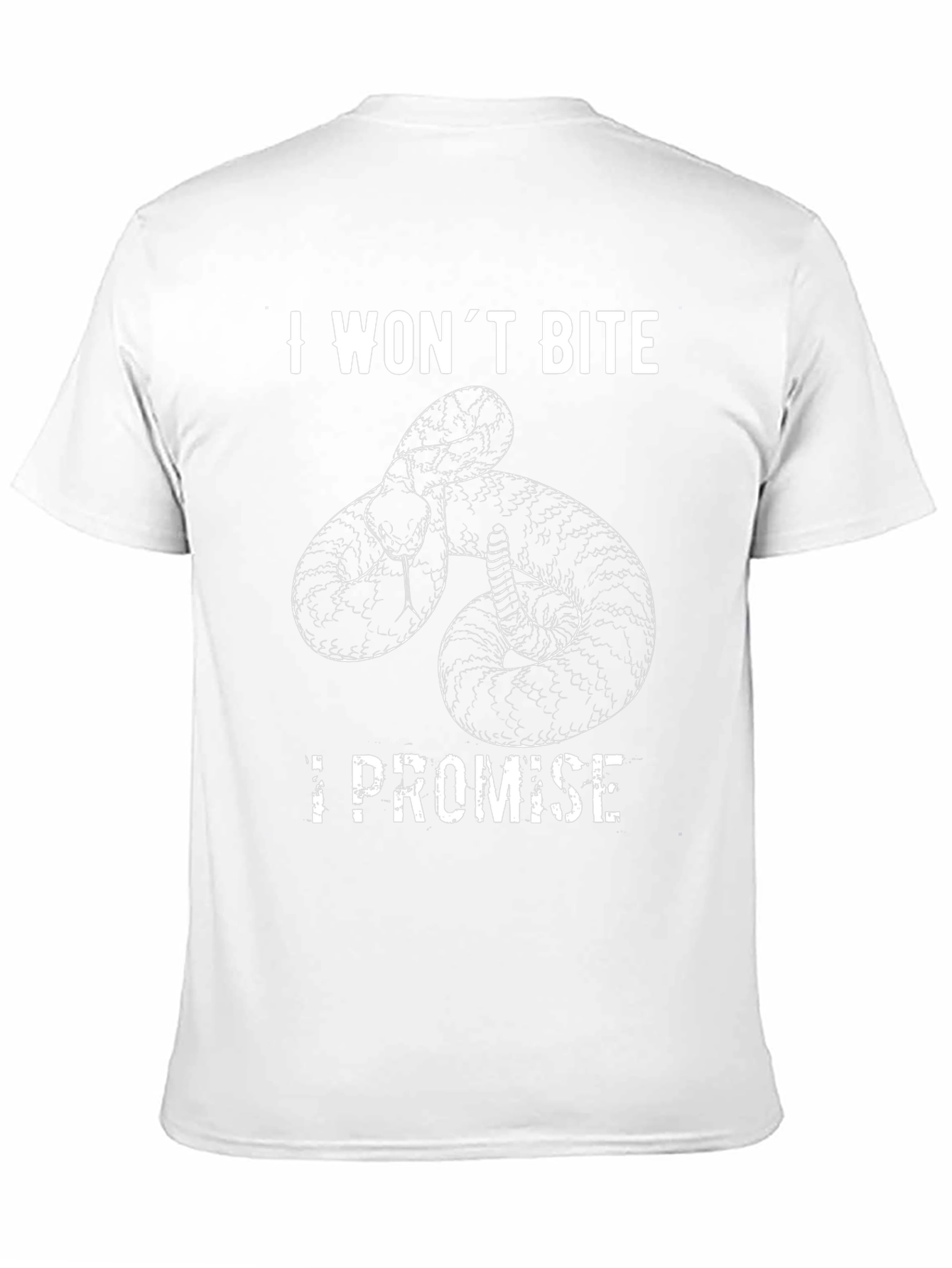 I Wont Bite Snake Graphic T-Shirt - Funny Tee