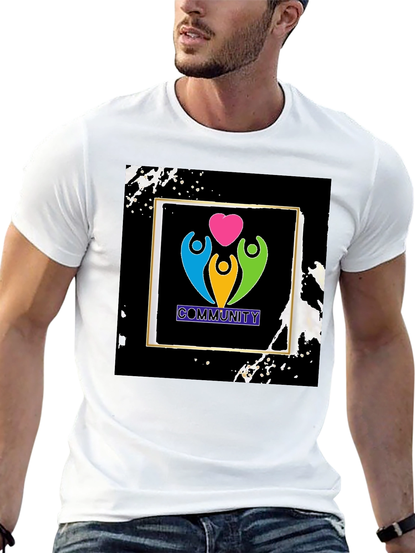 Community Love T-Shirt - Black