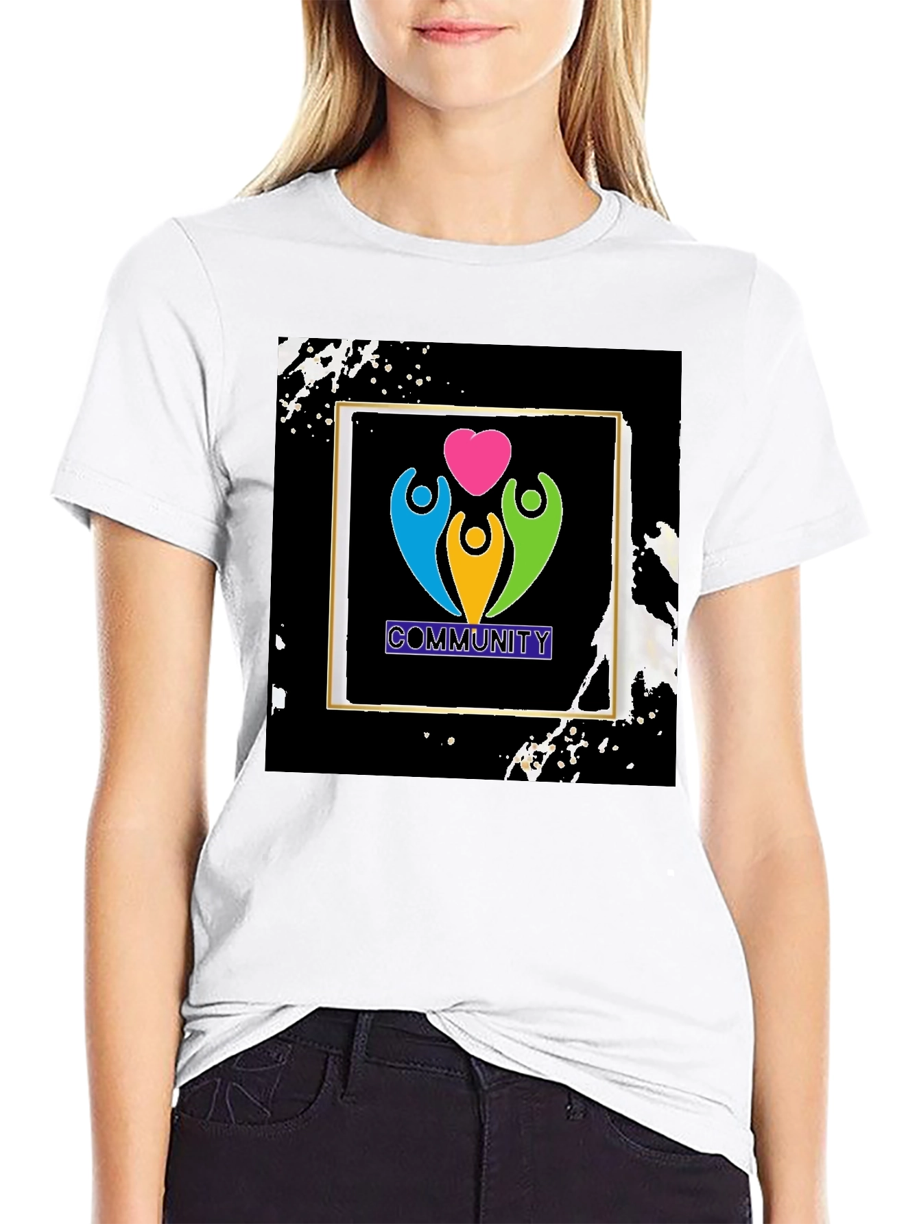 Community Love T-Shirt - Black