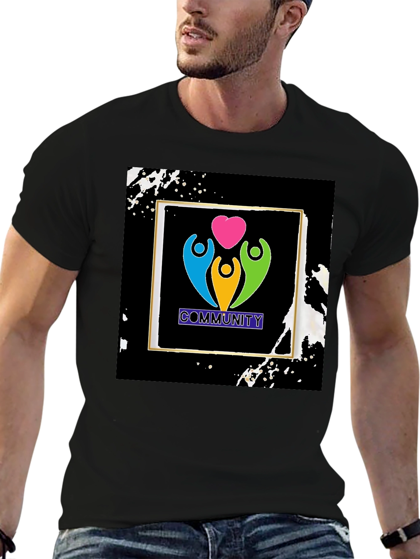 Community Love T-Shirt - Black