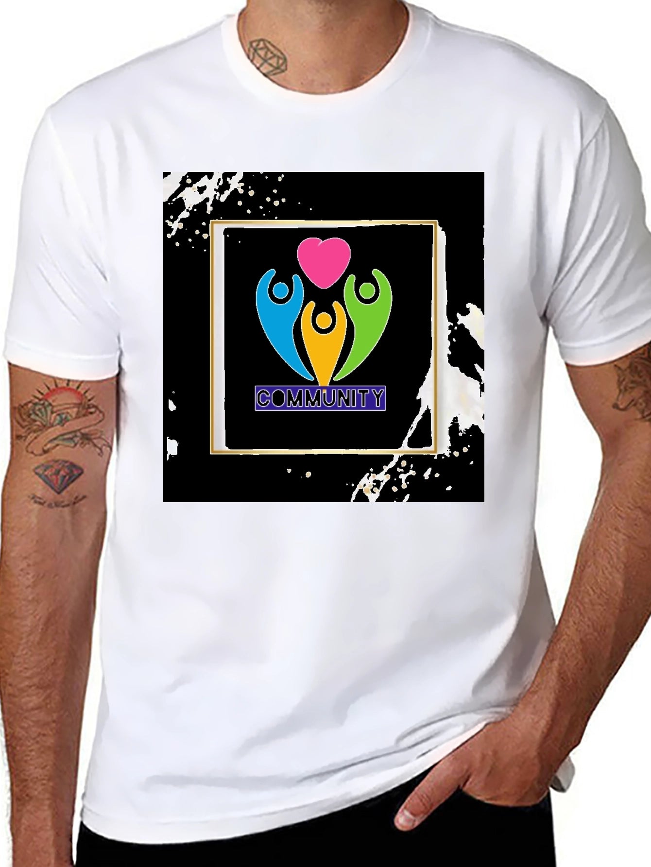 Community Love T-Shirt - Black