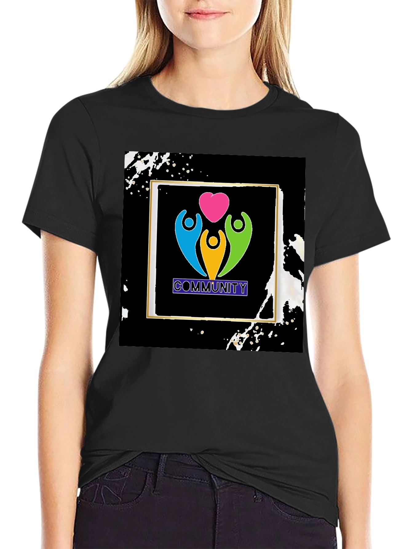Community Love T-Shirt - Black