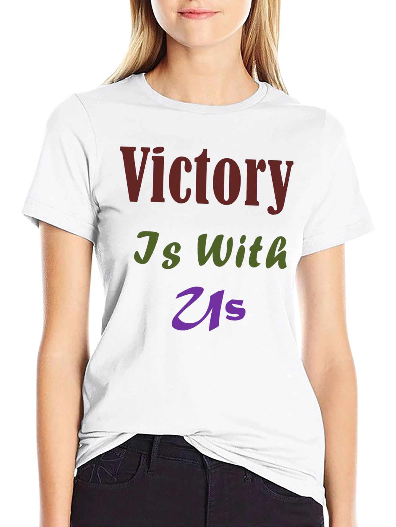Victory Is With Us Graphic T-Shirt