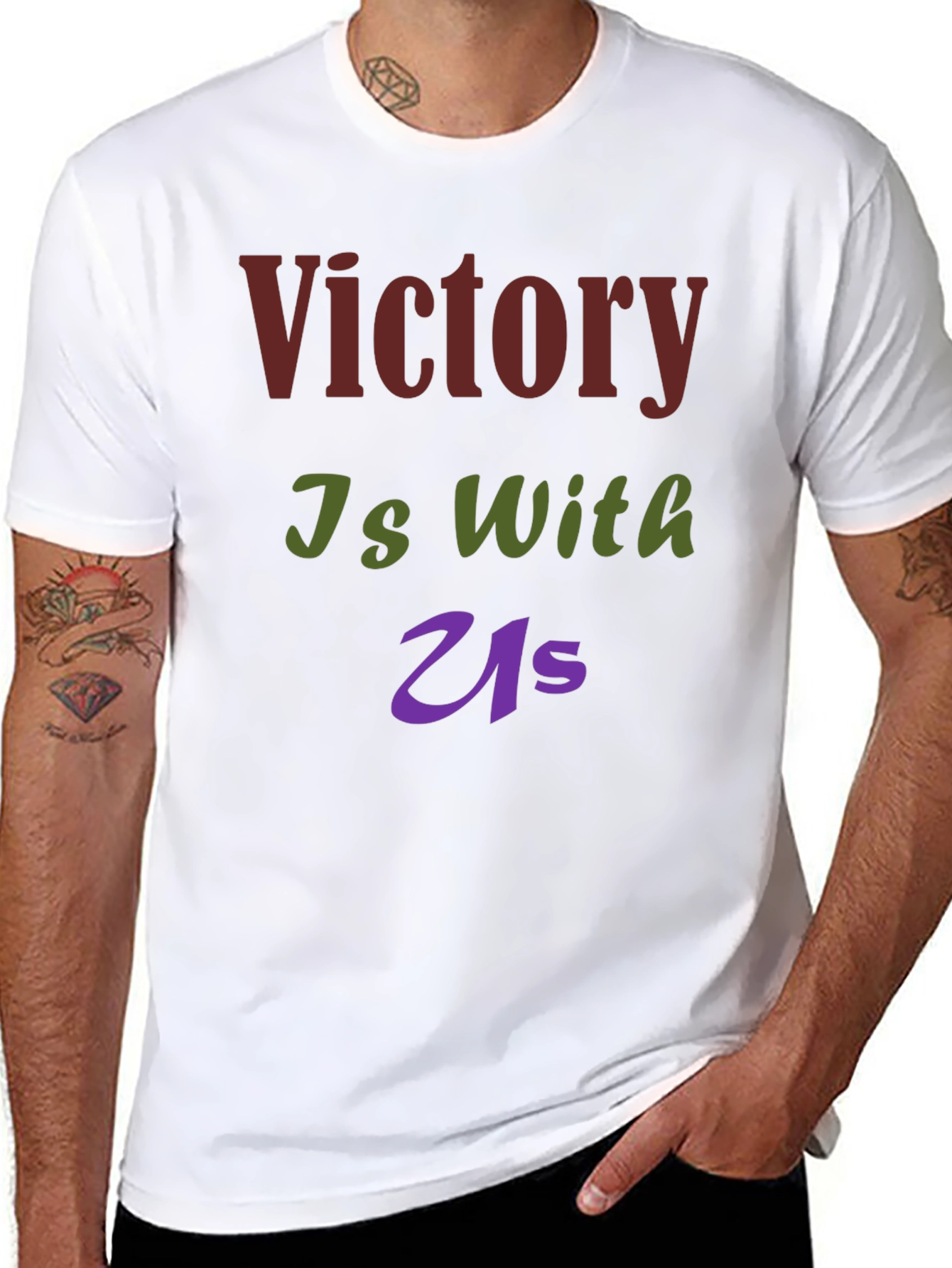Victory Is With Us Graphic T-Shirt