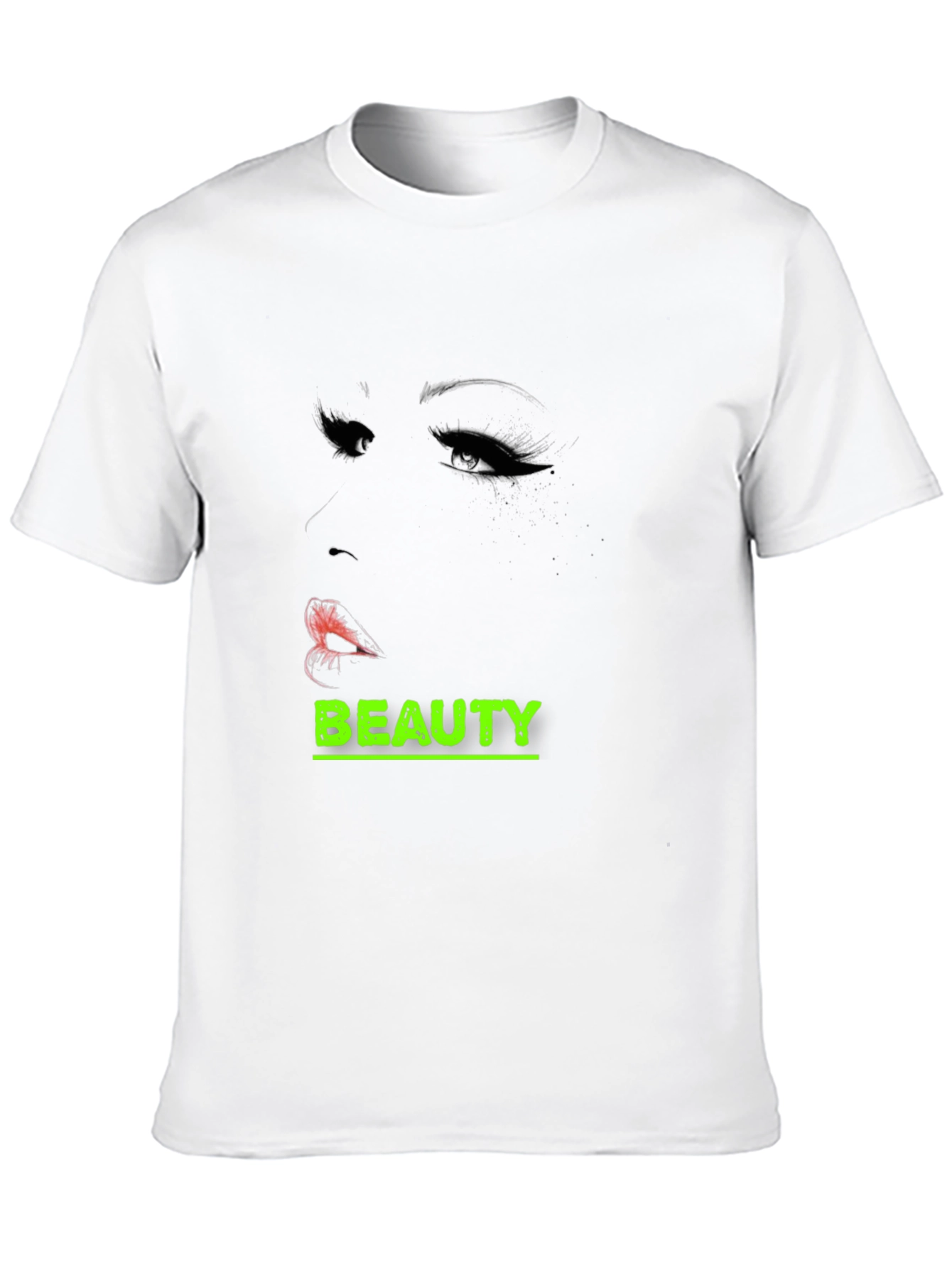 Beauty Graphic Tee - Stylish Black T-Shirt