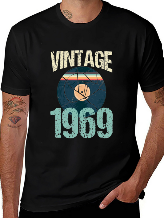 Vintage 1969 Vinyl Record T-Shirt