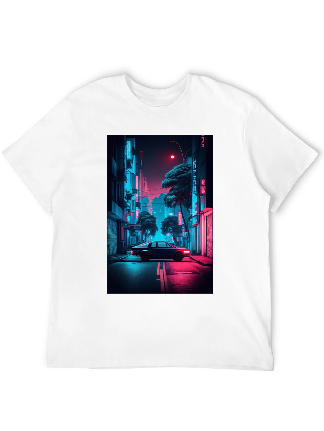 Neon City Car T-Shirt