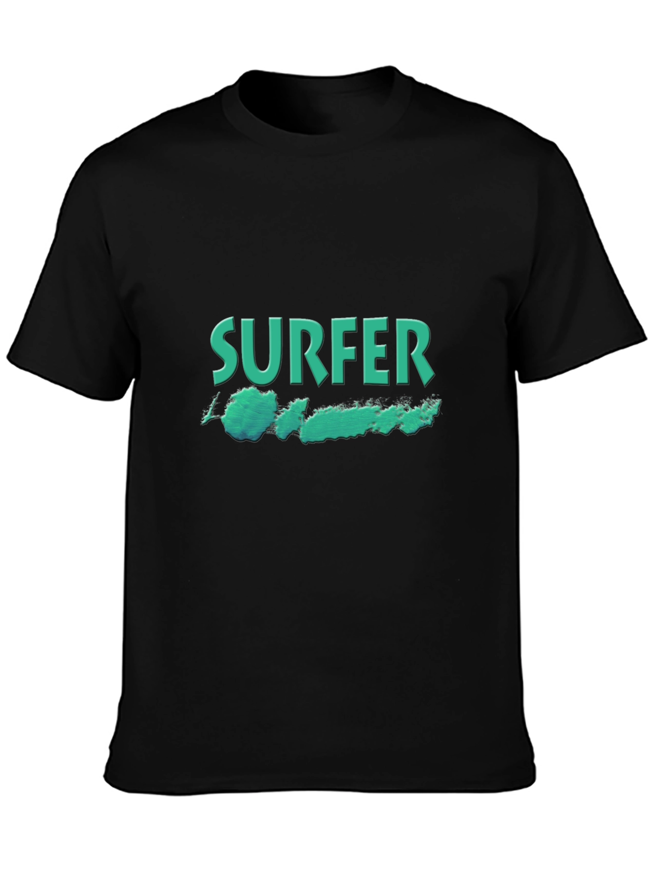 Surfer Graphic Black T-Shirt