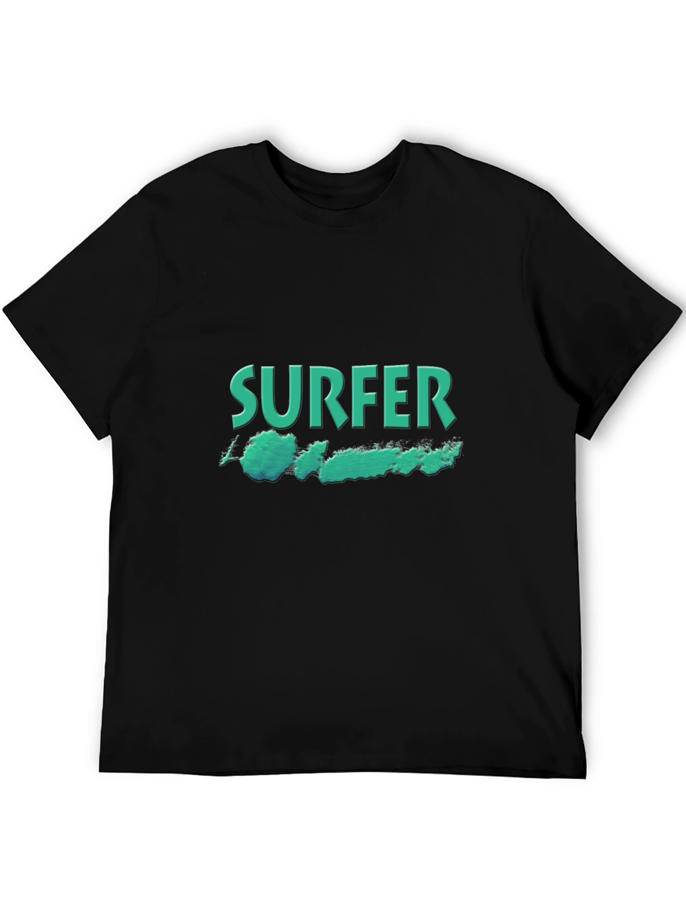Surfer Graphic Black T-Shirt