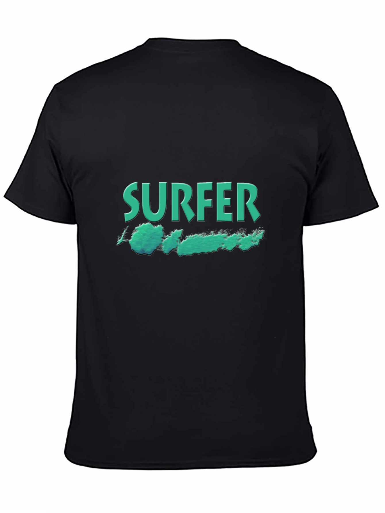 Surfer Graphic Black T-Shirt