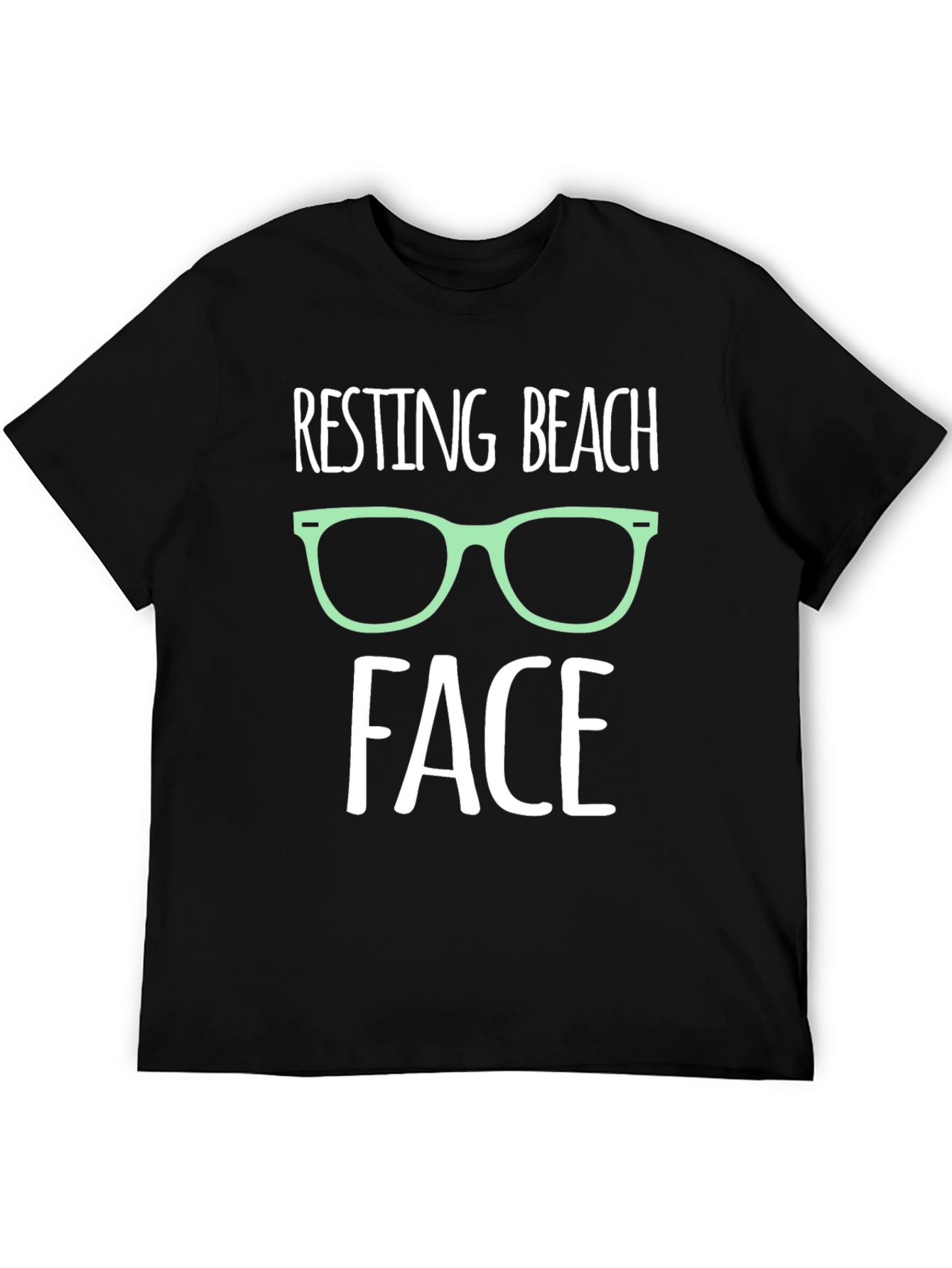 Resting Beach Face Graphic T-Shirt