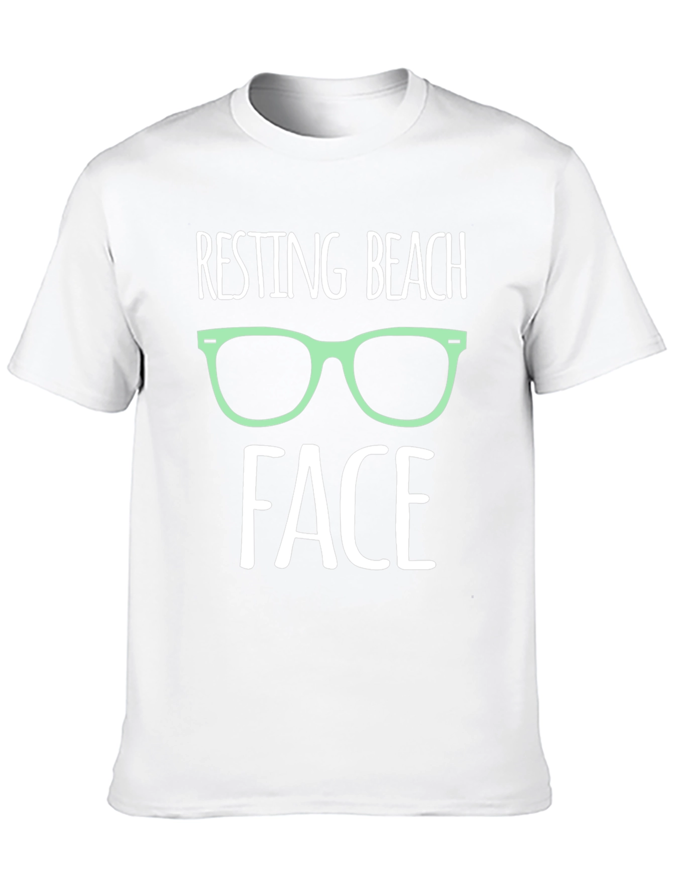 Resting Beach Face Graphic T-Shirt