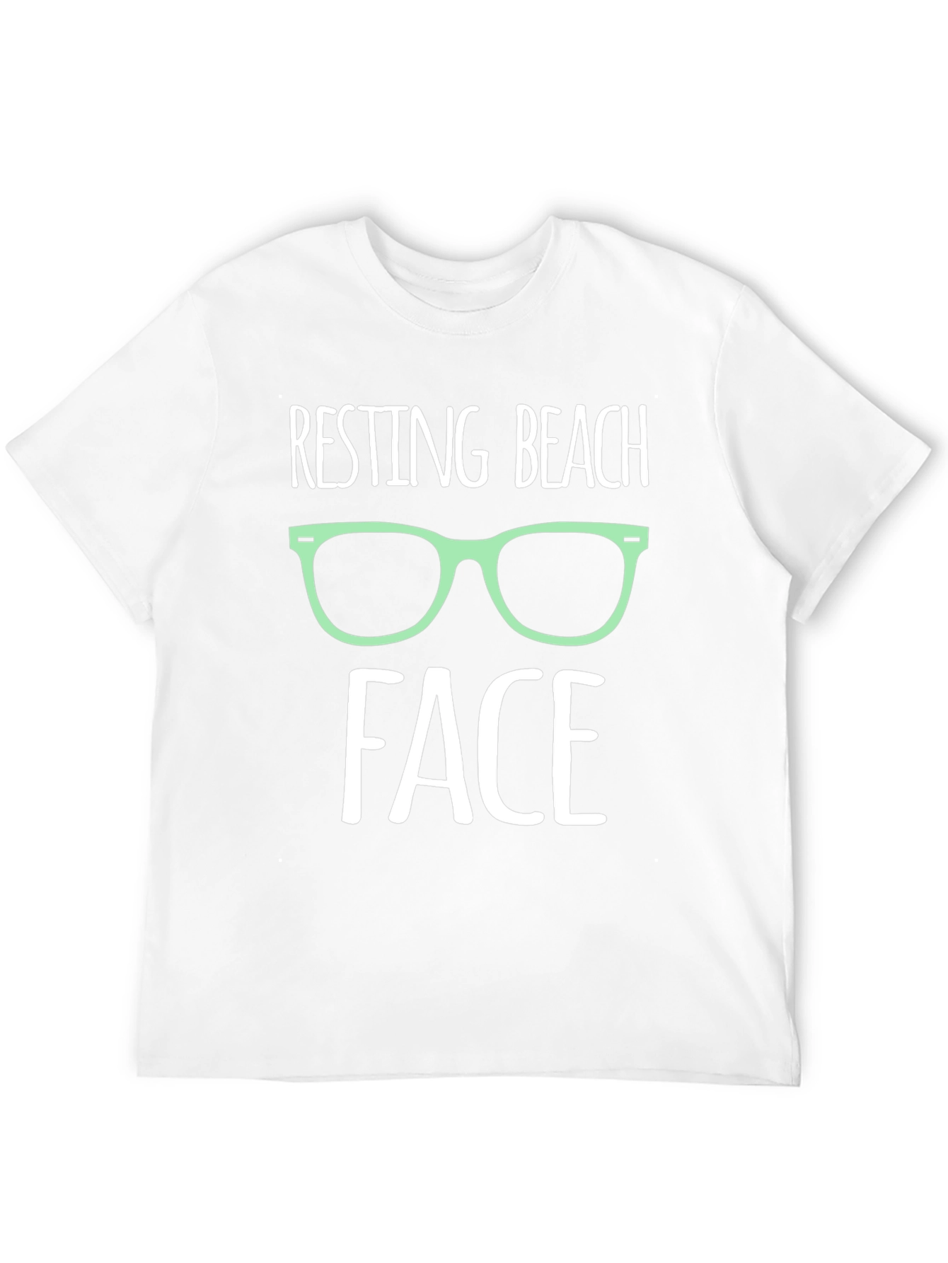 Resting Beach Face Graphic T-Shirt