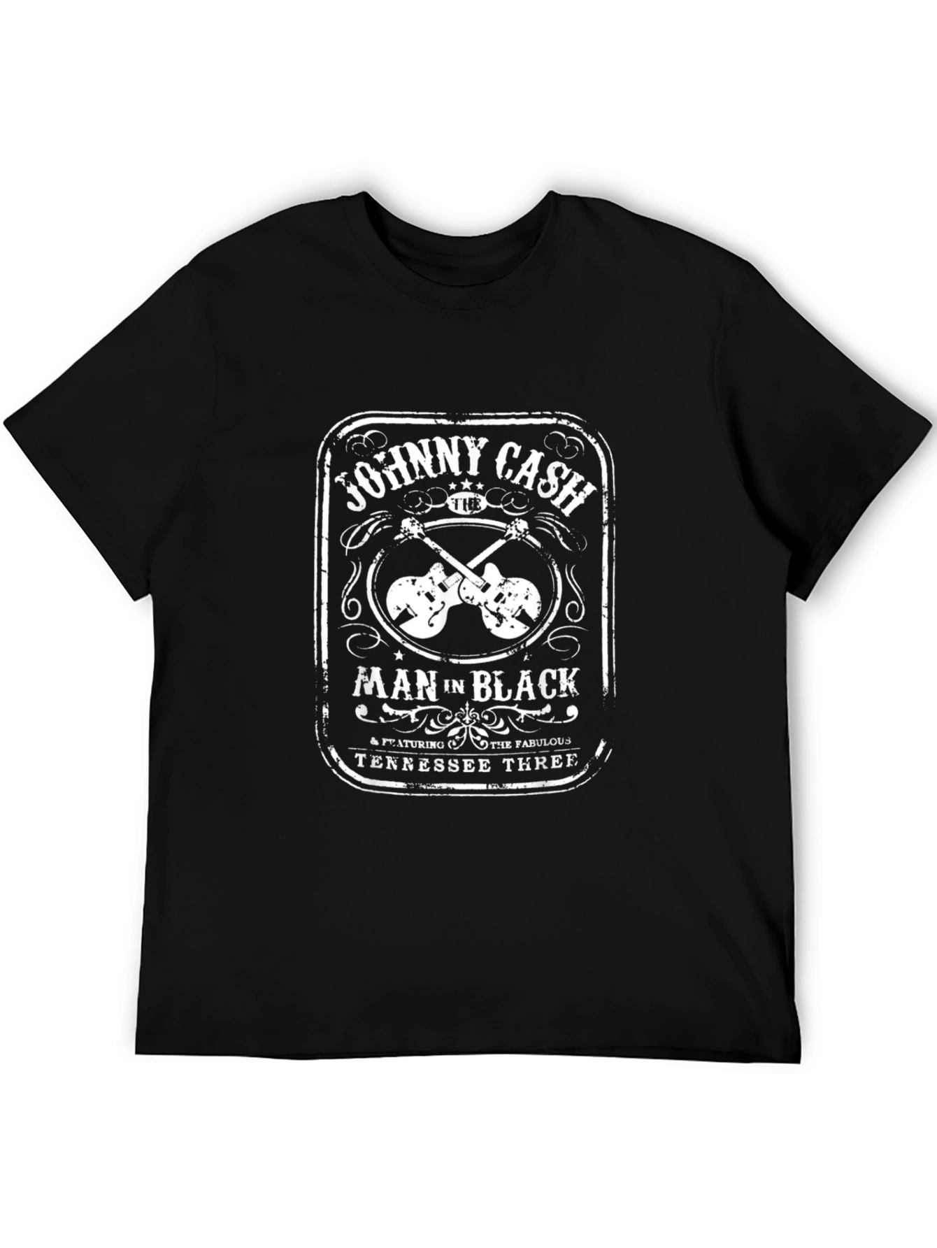 Johnny Cash Man In Black Graphic T-Shirt