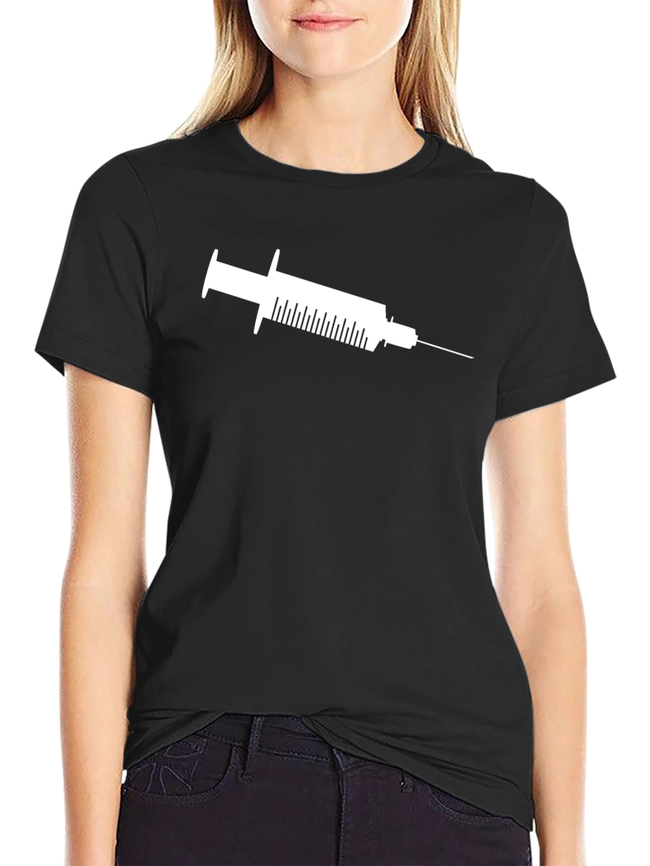 Syringe Graphic Tee - Medical Humor T-Shirt