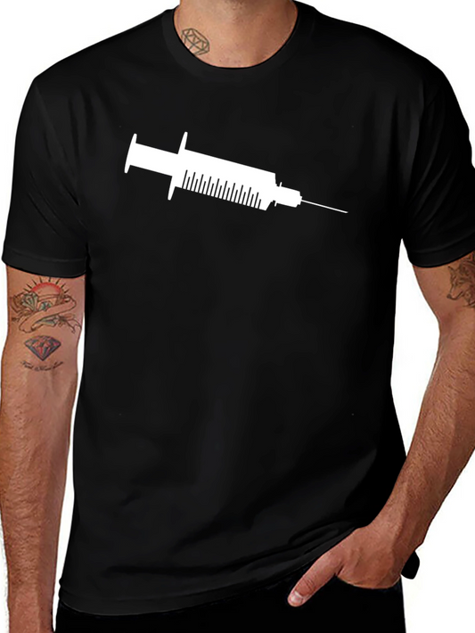 Syringe Graphic Tee - Medical Humor T-Shirt