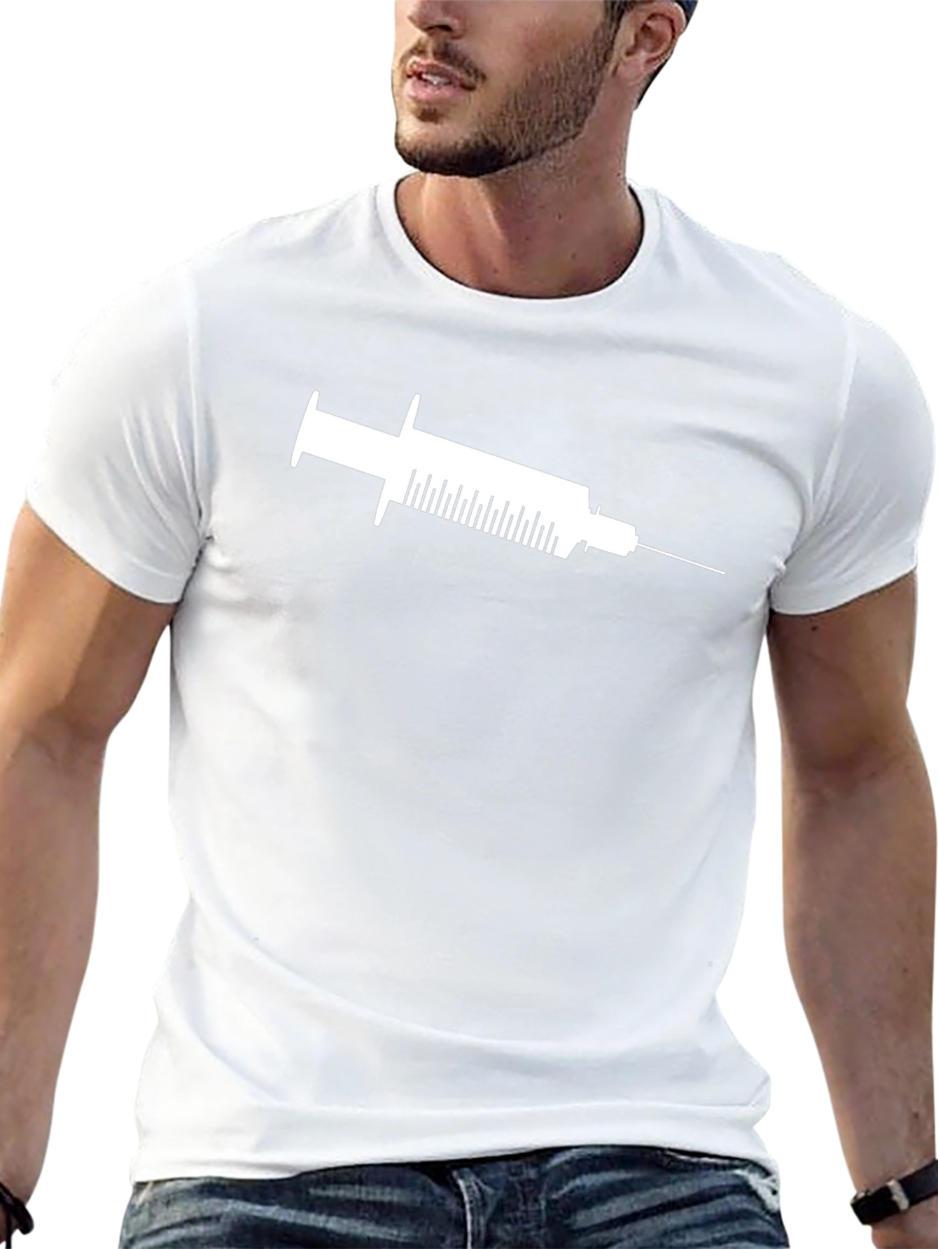 Syringe Graphic Tee - Medical Humor T-Shirt