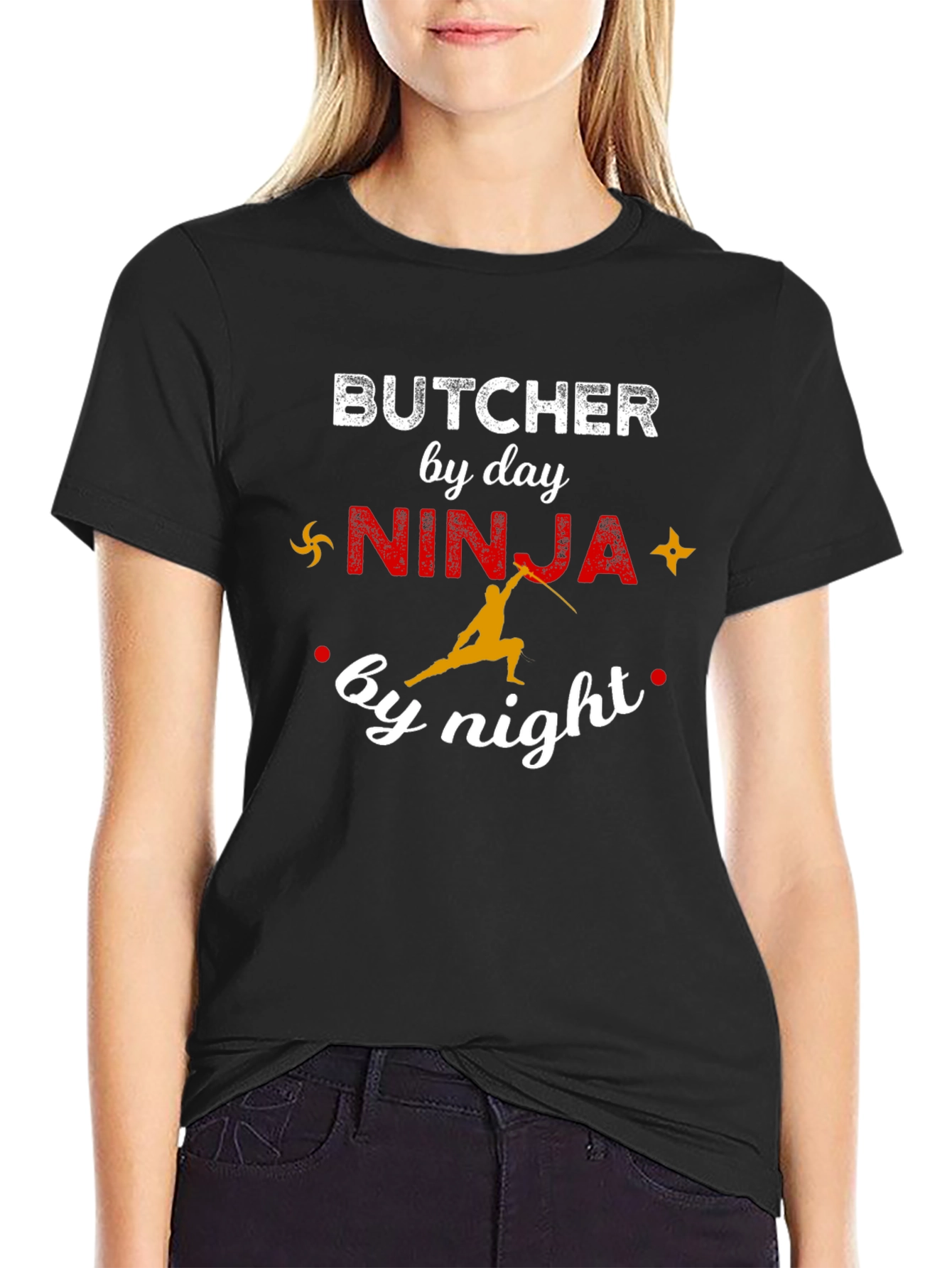 Butcher by Day Ninja by Night Graphic Tee