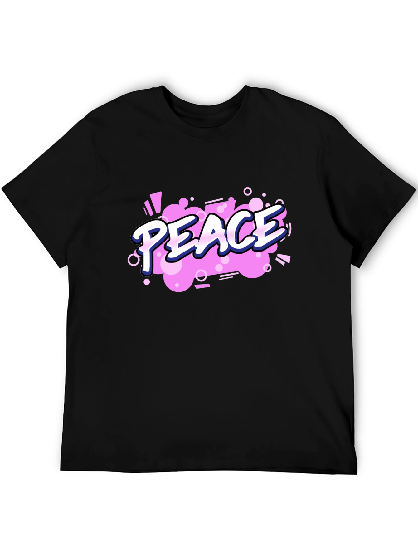 Peace Graphic Black T-Shirt