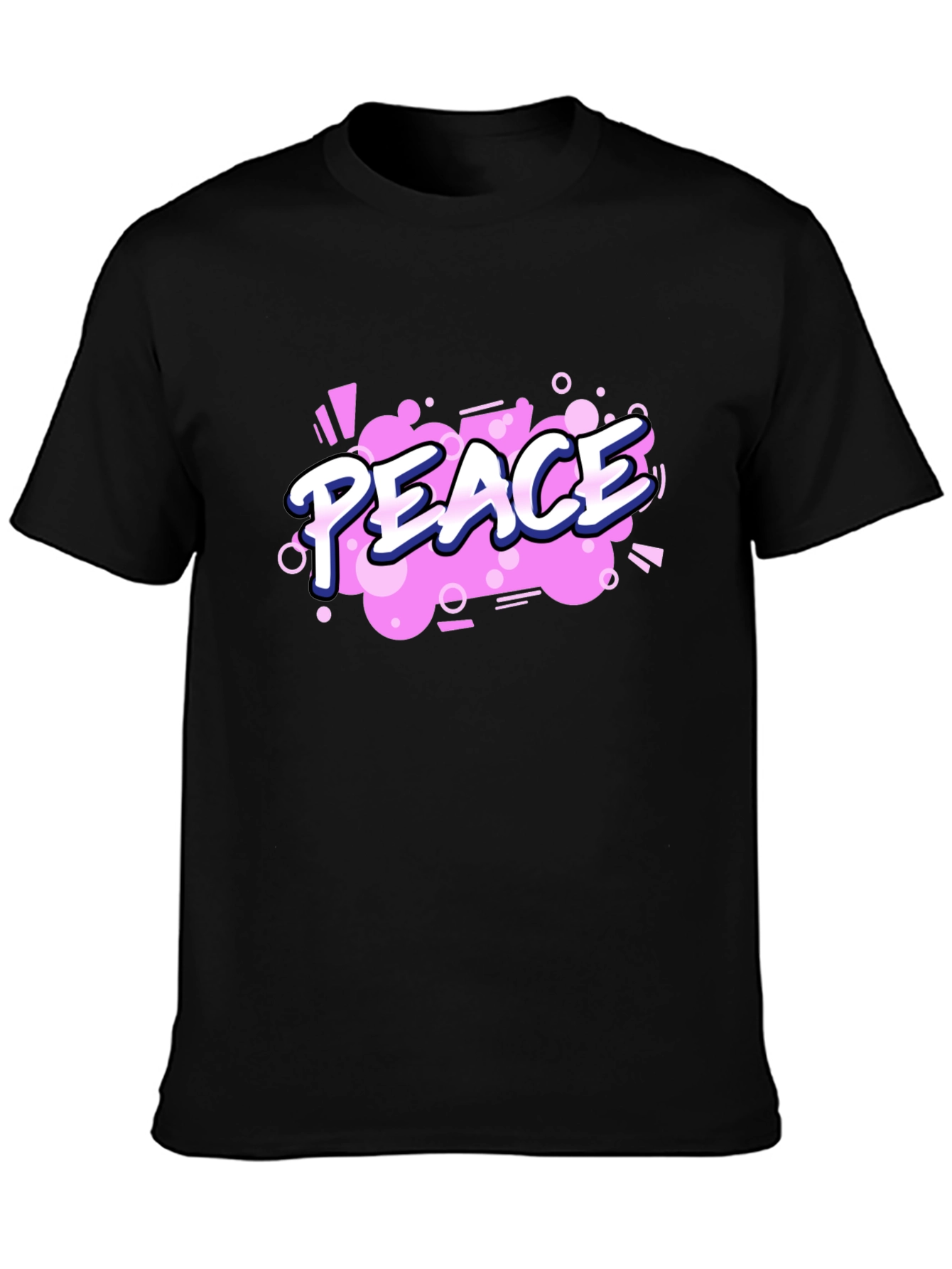 Peace Graphic Black T-Shirt
