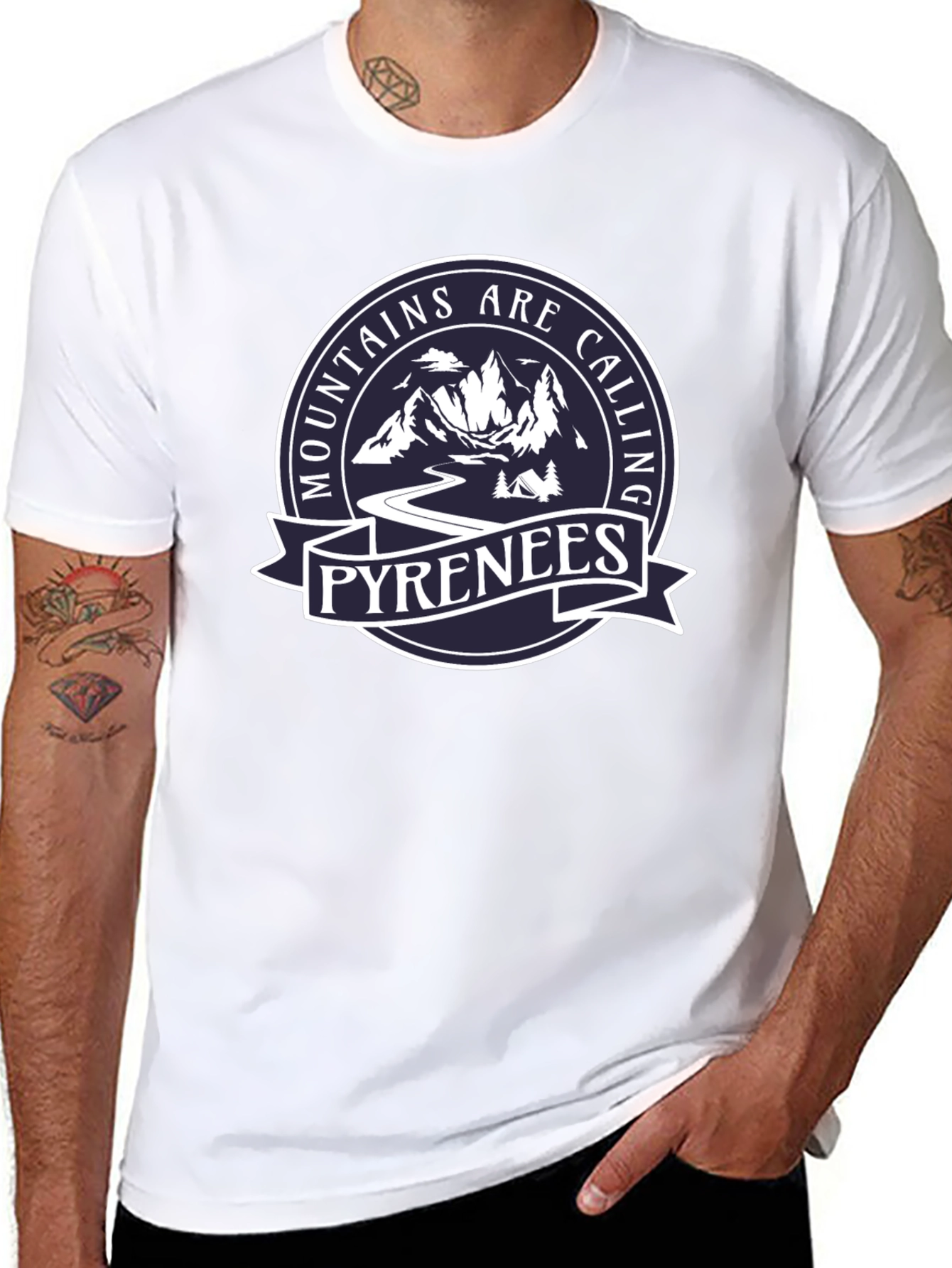 Mountains Are Calling T-Shirt - Pyrenees Adventure Tee