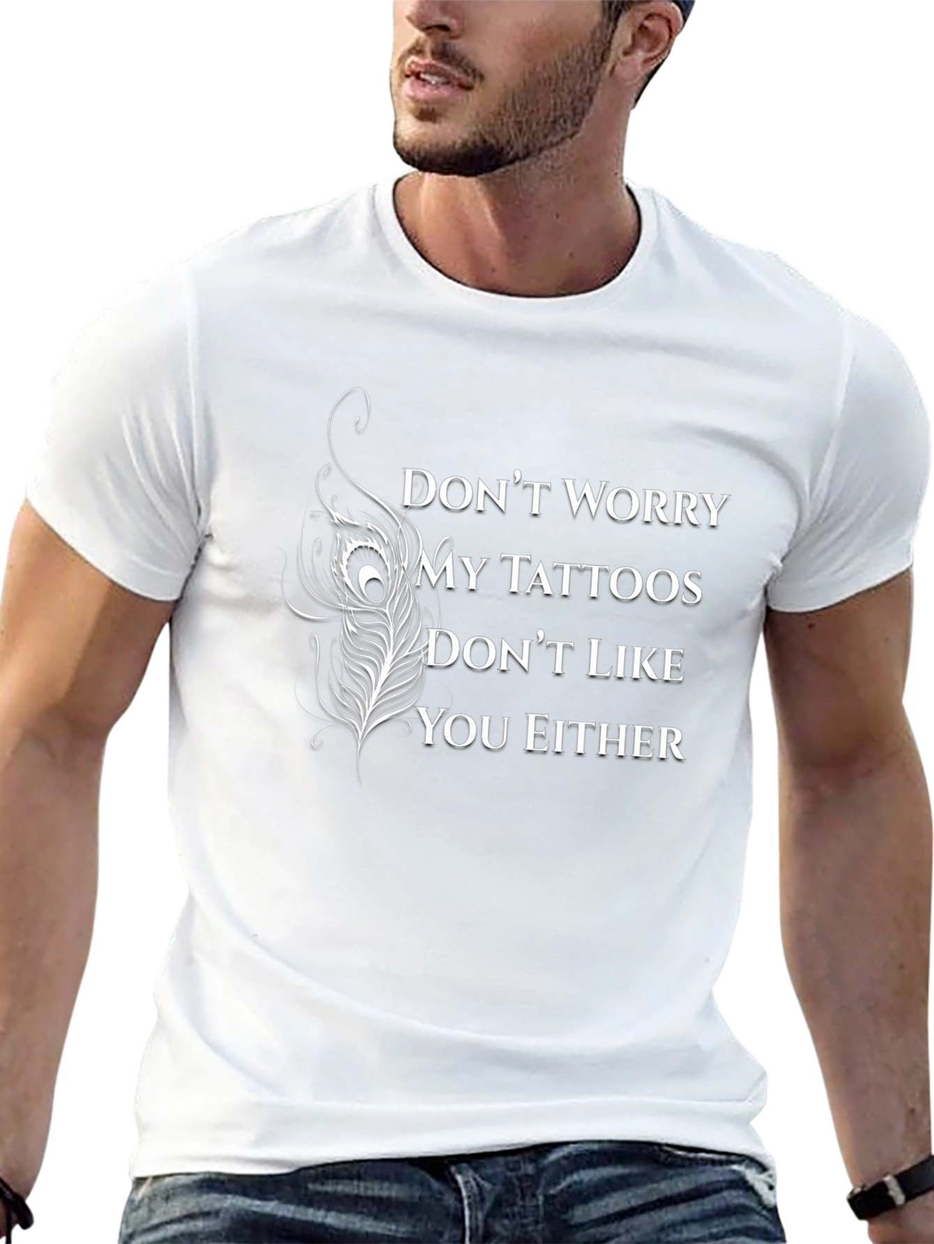 Sarcastic Tattoo Lover Black Tee