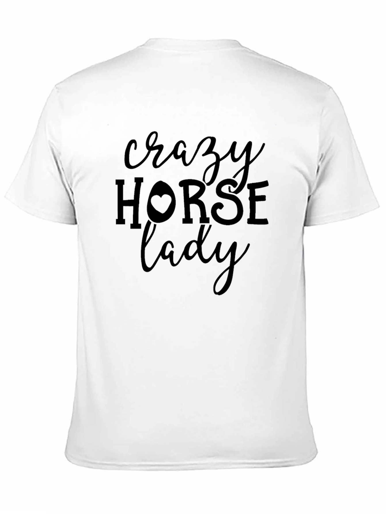 Crazy Horse Lady Black T-Shirt