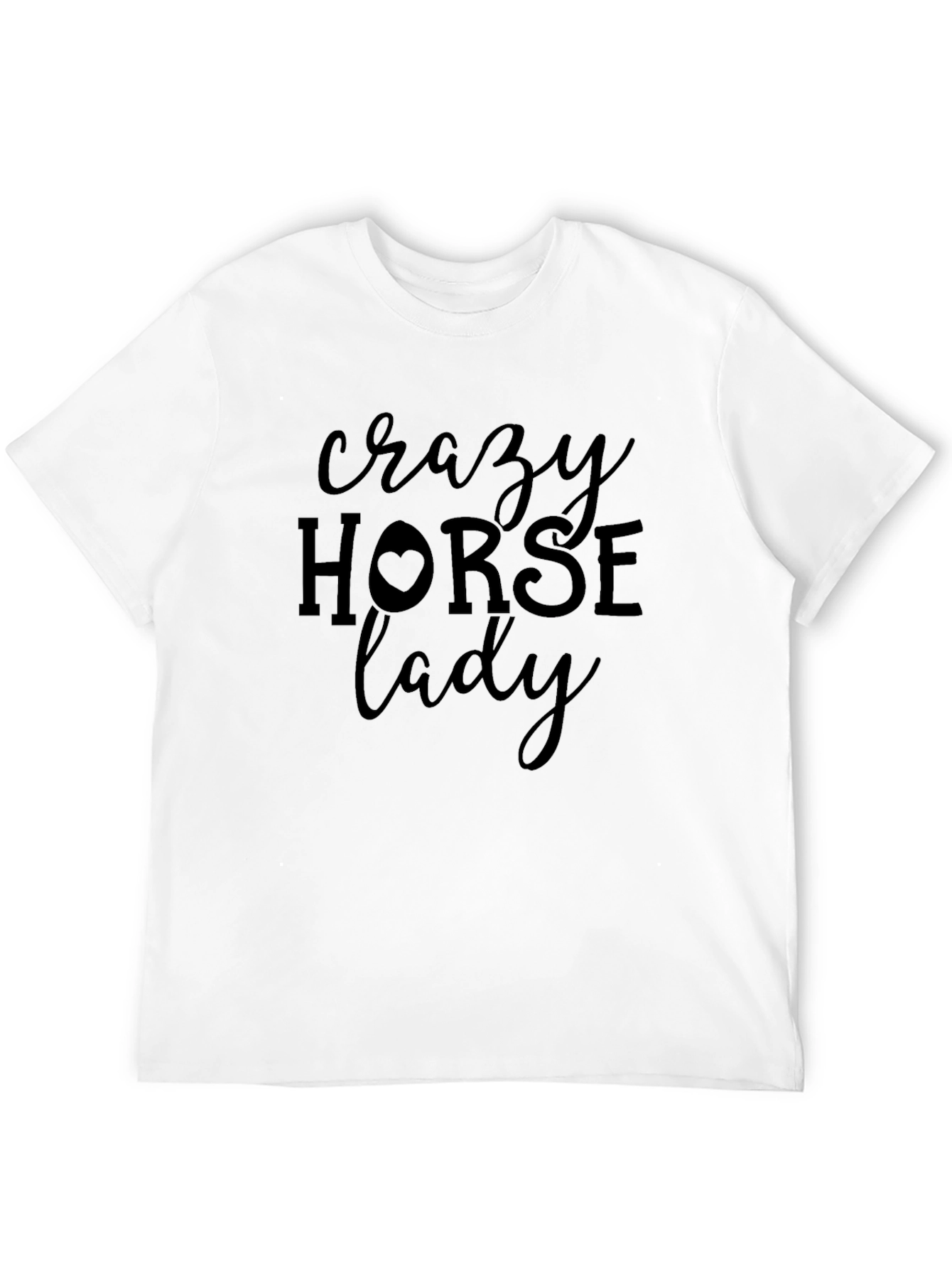 Crazy Horse Lady Black T-Shirt