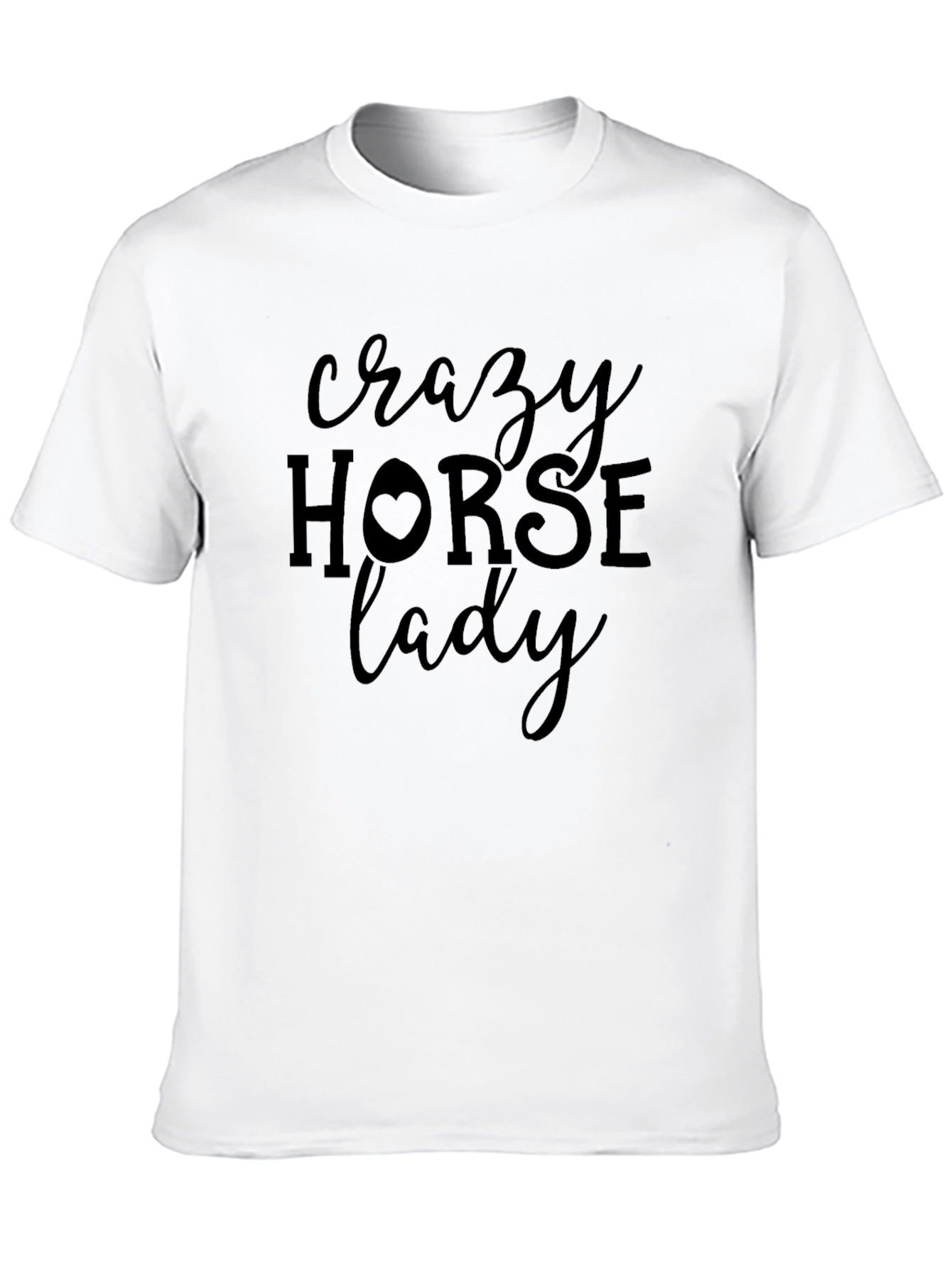Crazy Horse Lady Black T-Shirt