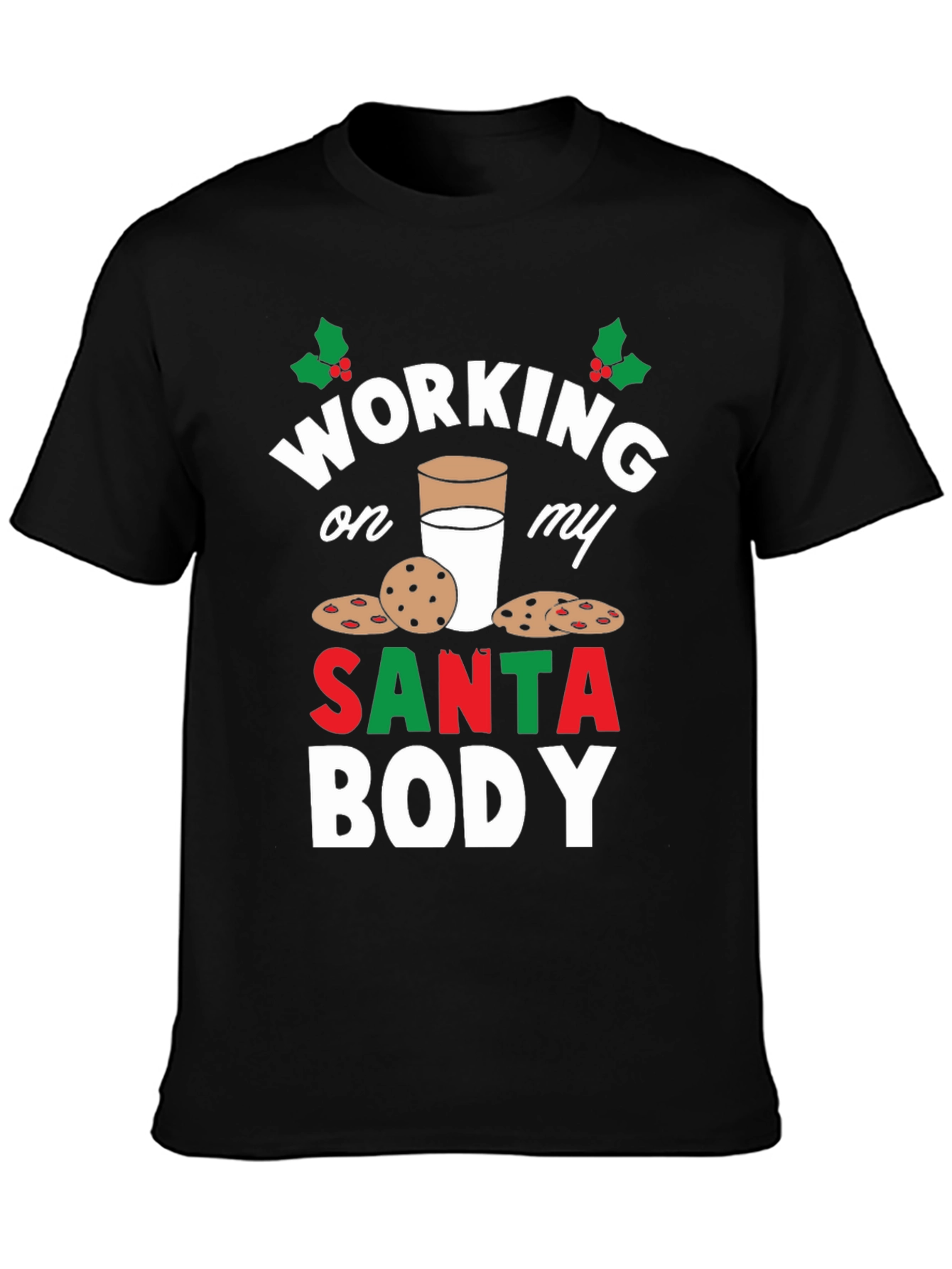 Working on My Santa Body T-Shirt