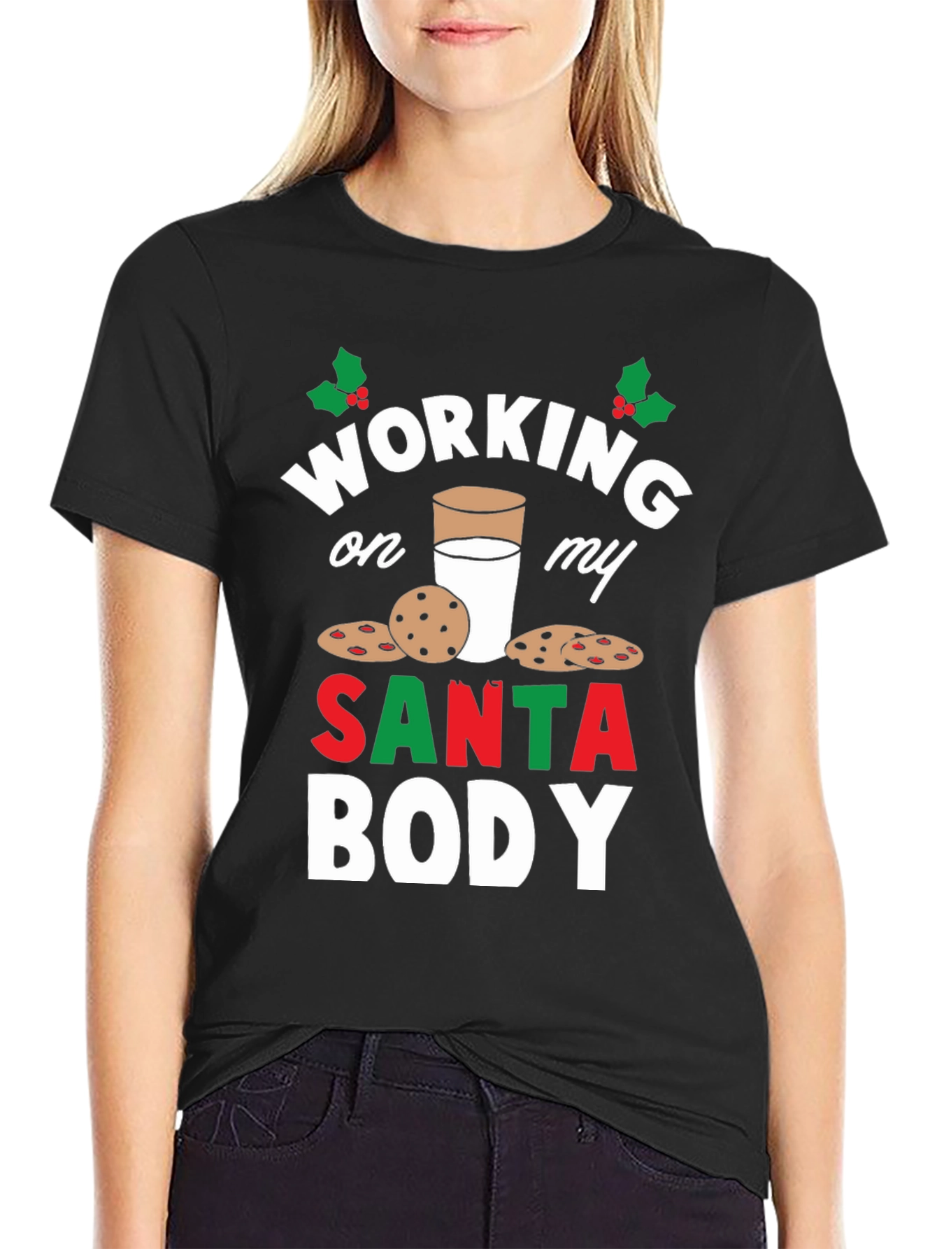 Working on My Santa Body T-Shirt