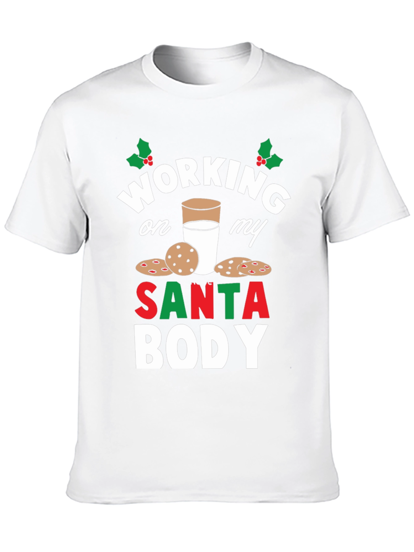 Working on My Santa Body T-Shirt