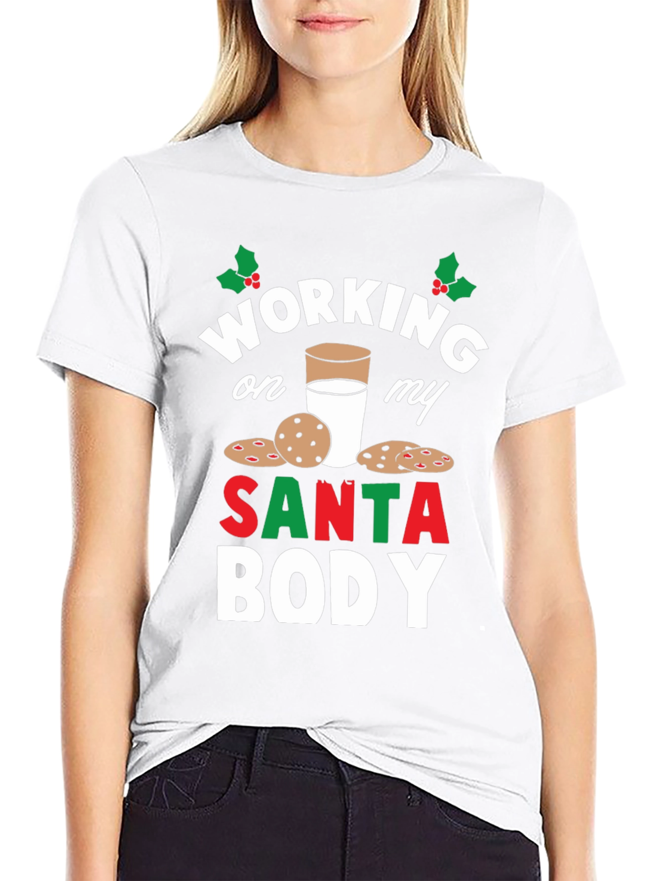 Working on My Santa Body T-Shirt