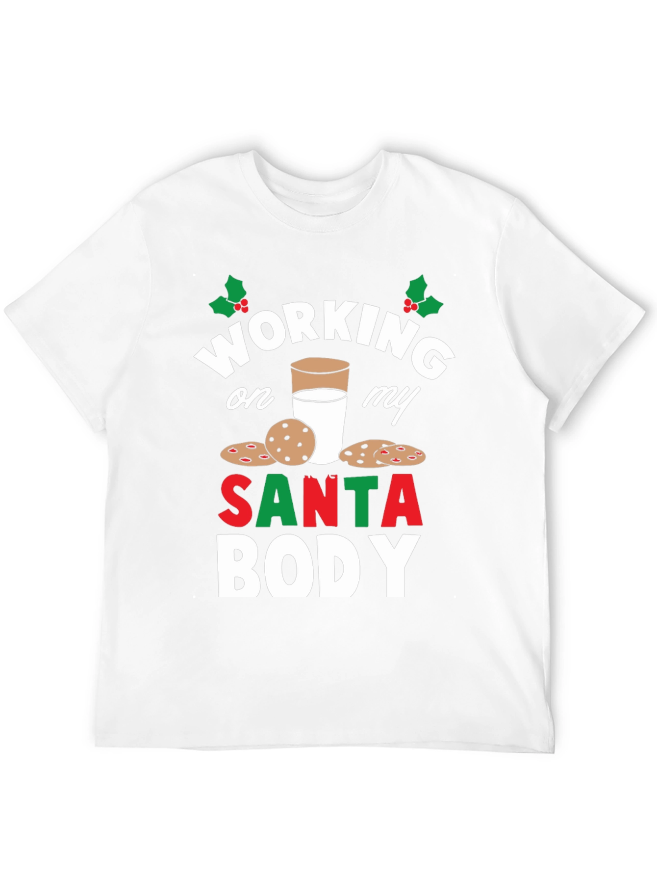 Working on My Santa Body T-Shirt