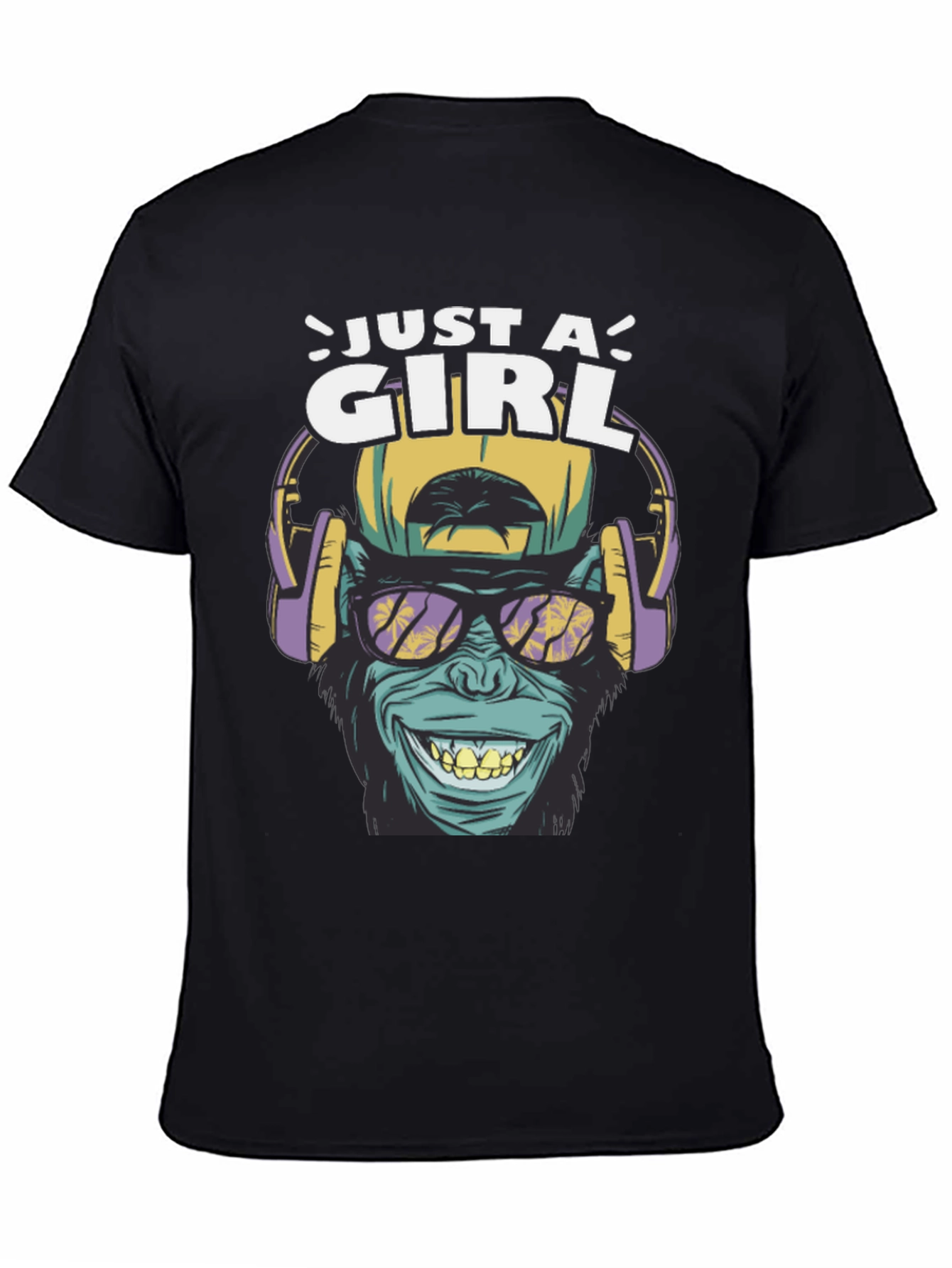 Just A Girl Ape Graphic T-Shirt