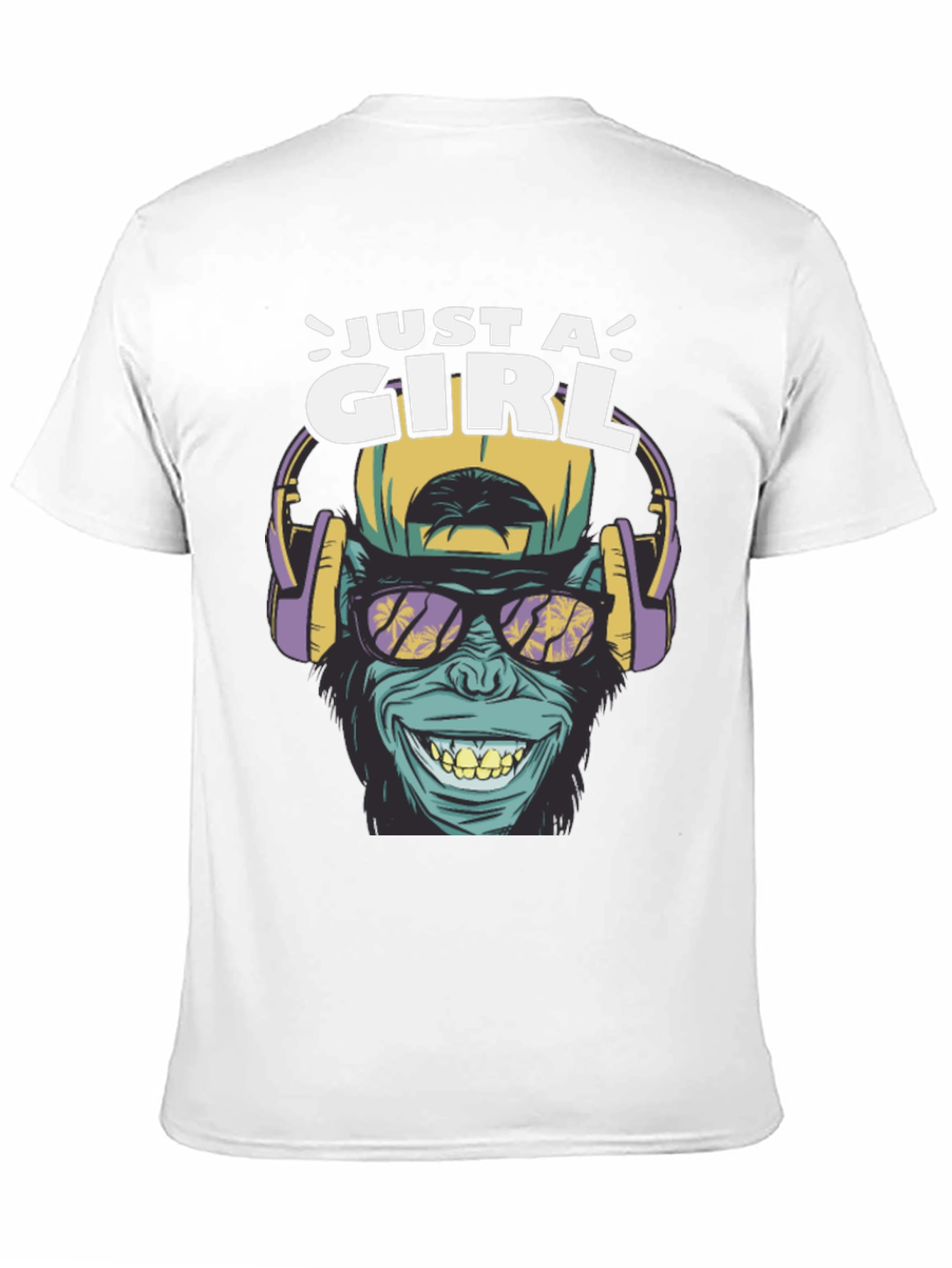 Just A Girl Ape Graphic T-Shirt