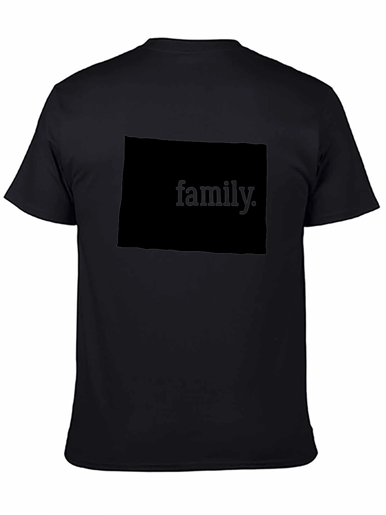Family Graphic Black T-Shirt