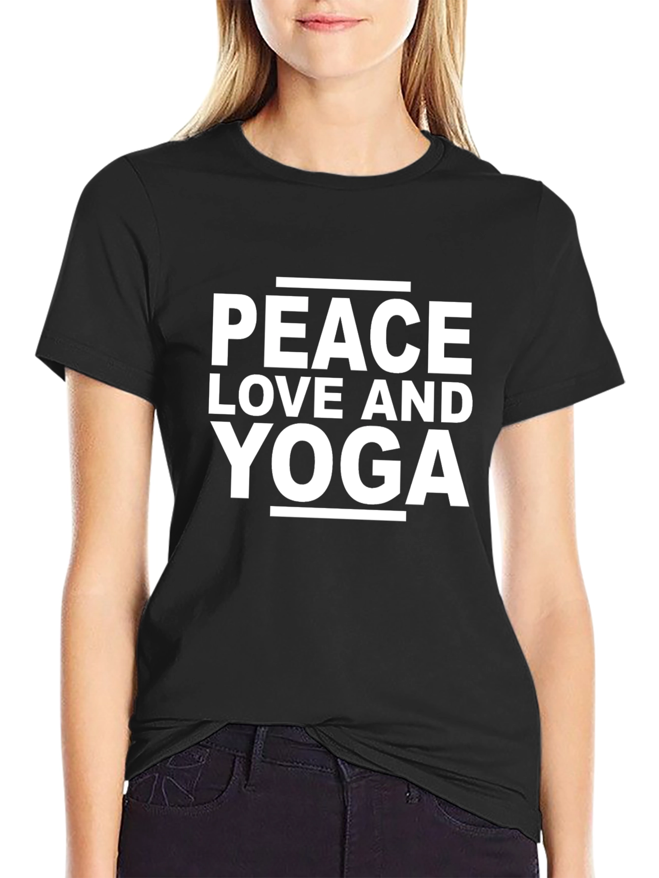 Peace Love Yoga Graphic Tee
