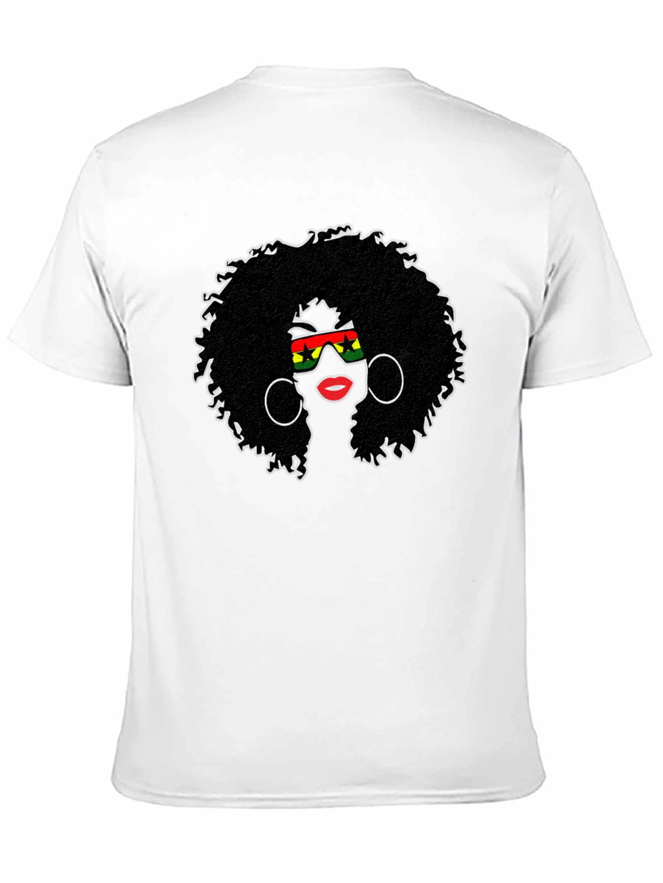 Afro Woman Graphic Tee - Black Pride T-Shirt